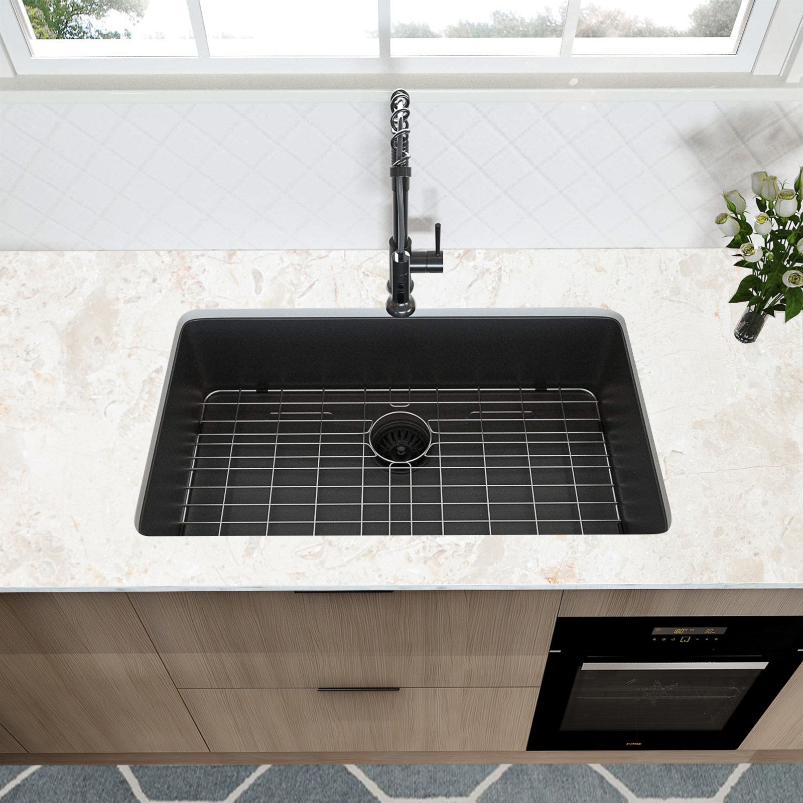 Gunmetal Black 32x19" Undermount Kitchen Sink
