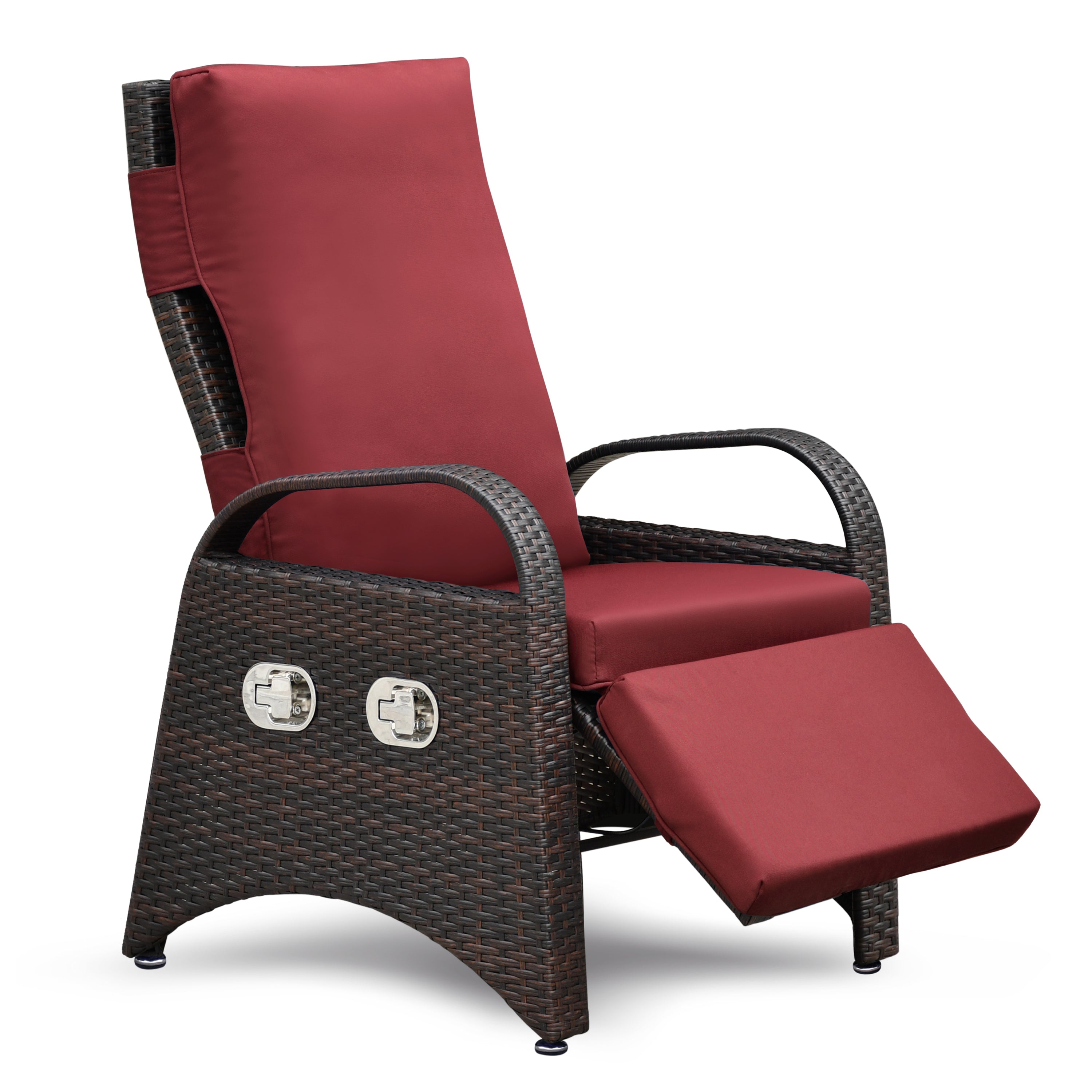 Outdoor Recliner Chair: Adjustable, Ergonomic w/ Cushion for Relaxation