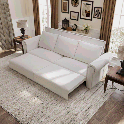 Chesterfield Sofa Bed: Velvet Sleeper Sofa