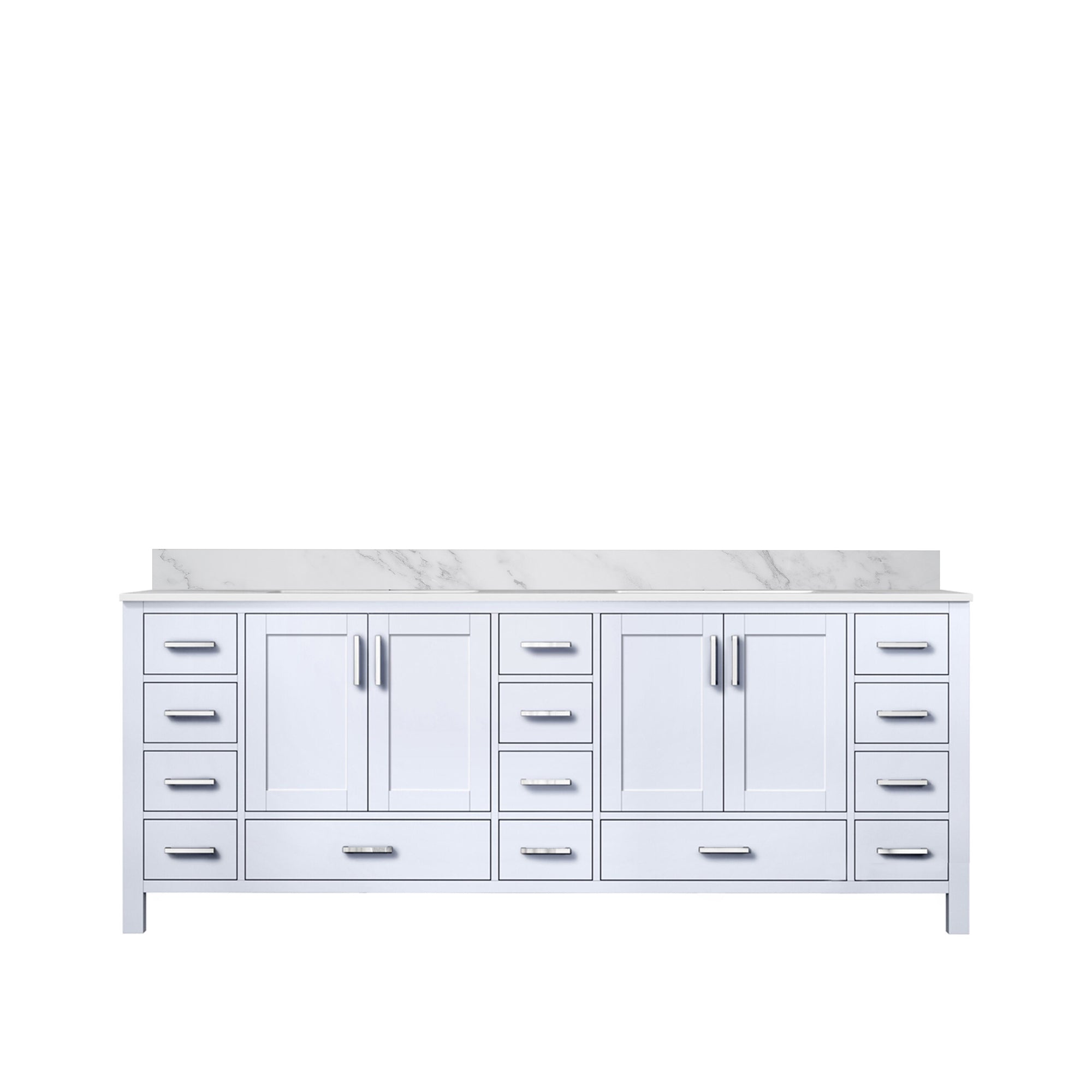 Dark Grey 36" Bath Vanity: Marble Top & Faucet