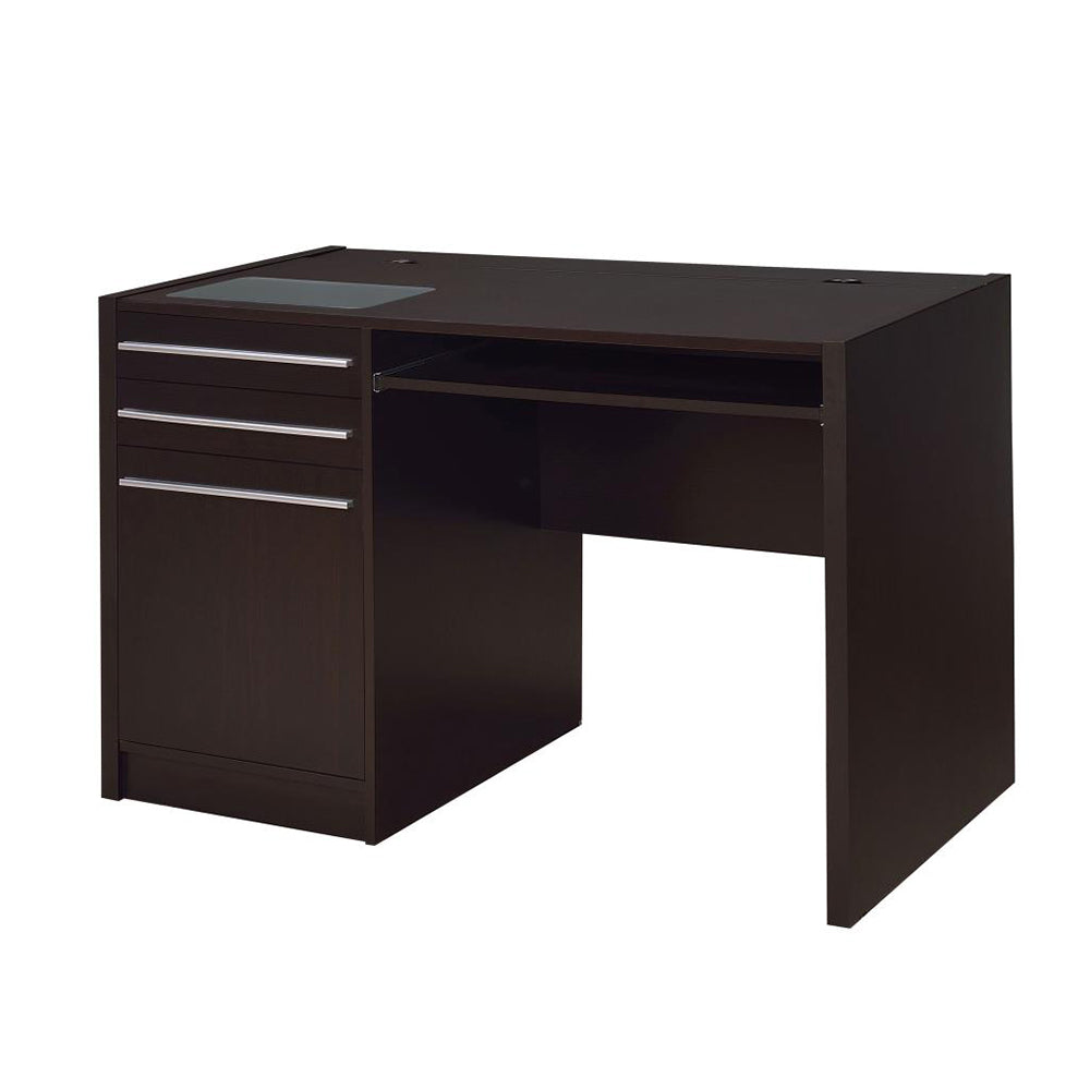 Connect-it Cappuccino Office Desk w/ Charging Station