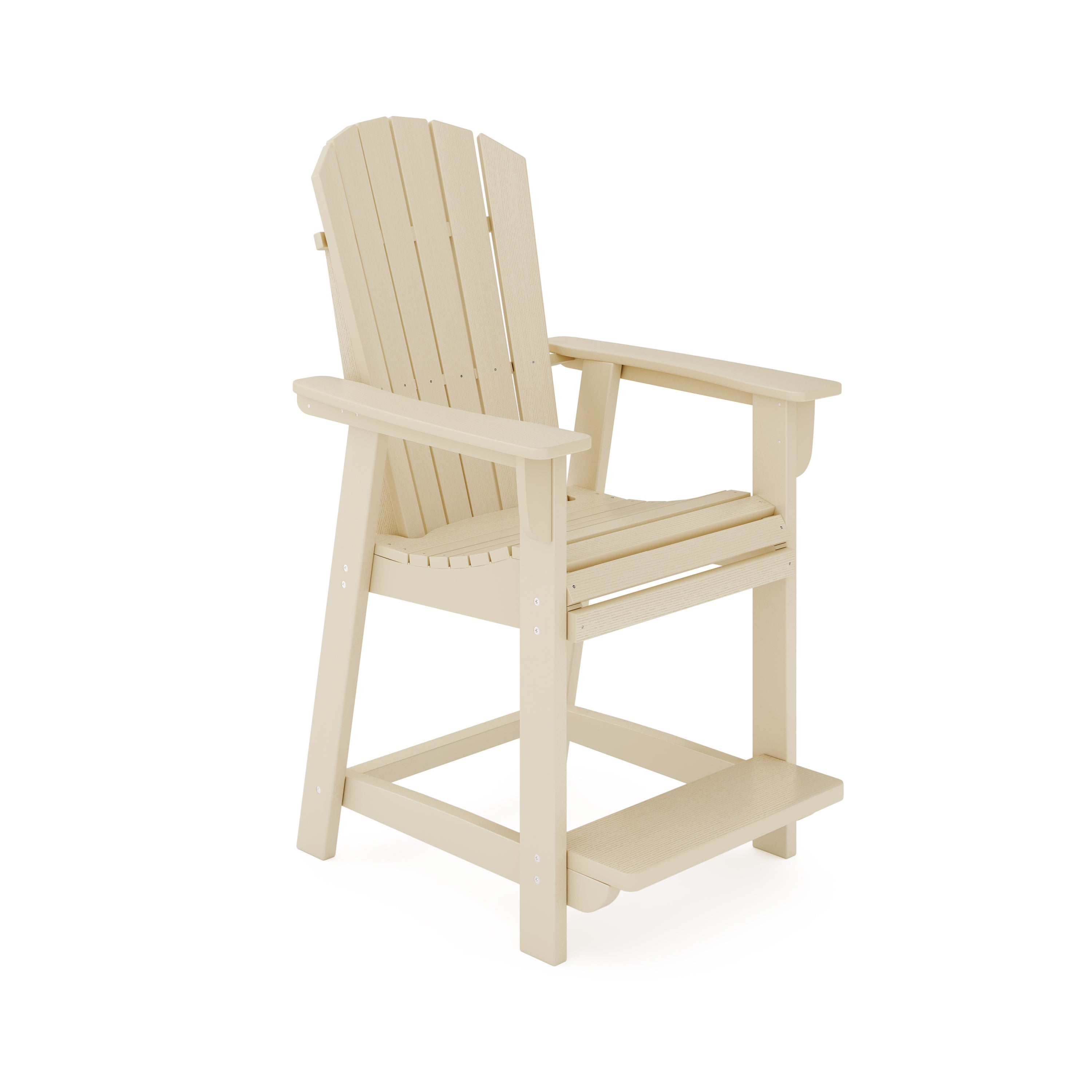 Adirondack HDPE Counter Chair - All-Weather Poly Lumber Comfort