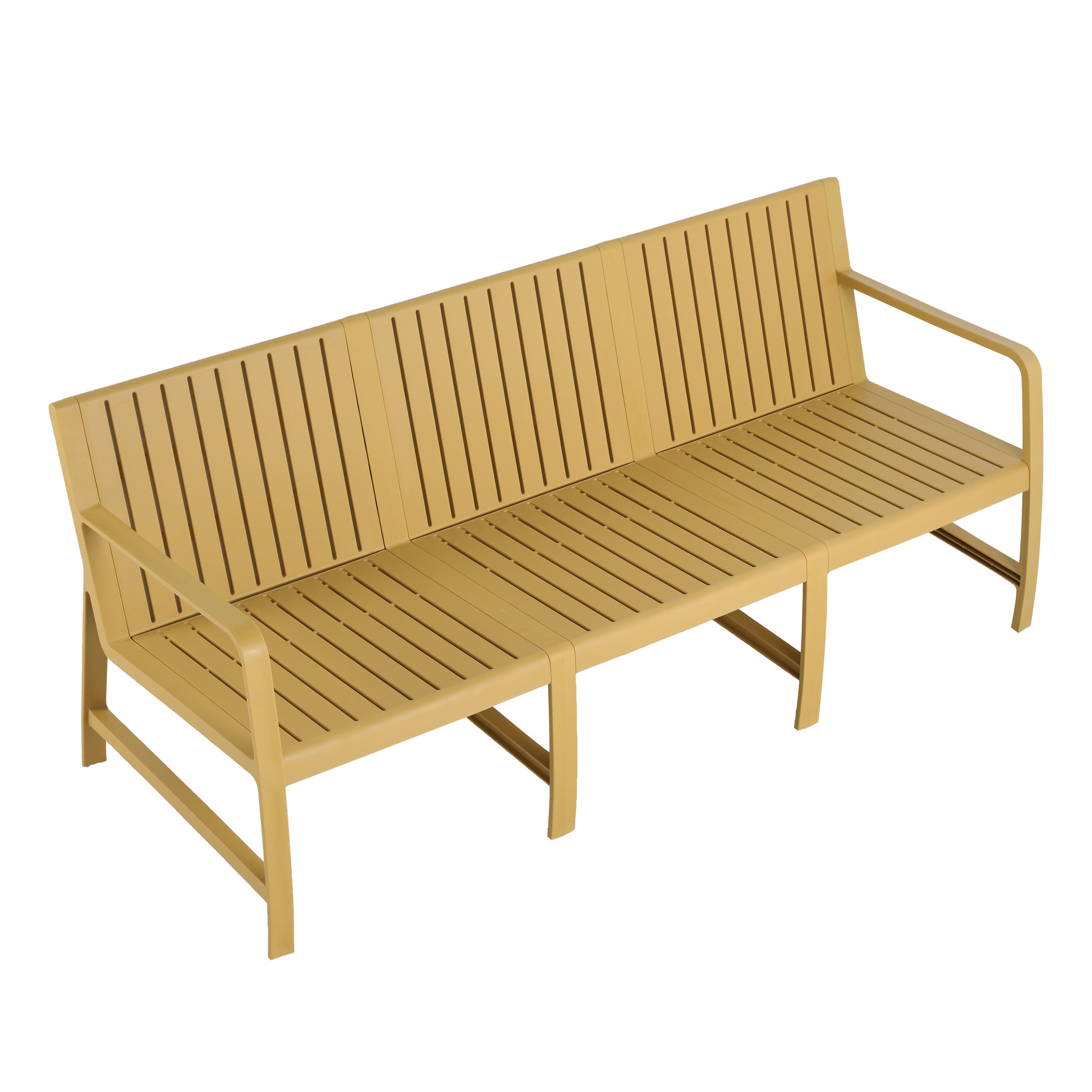 Indoor/Outdoor 3-Seater Sofa, Polypropylene: Durable, UV & Waterproof