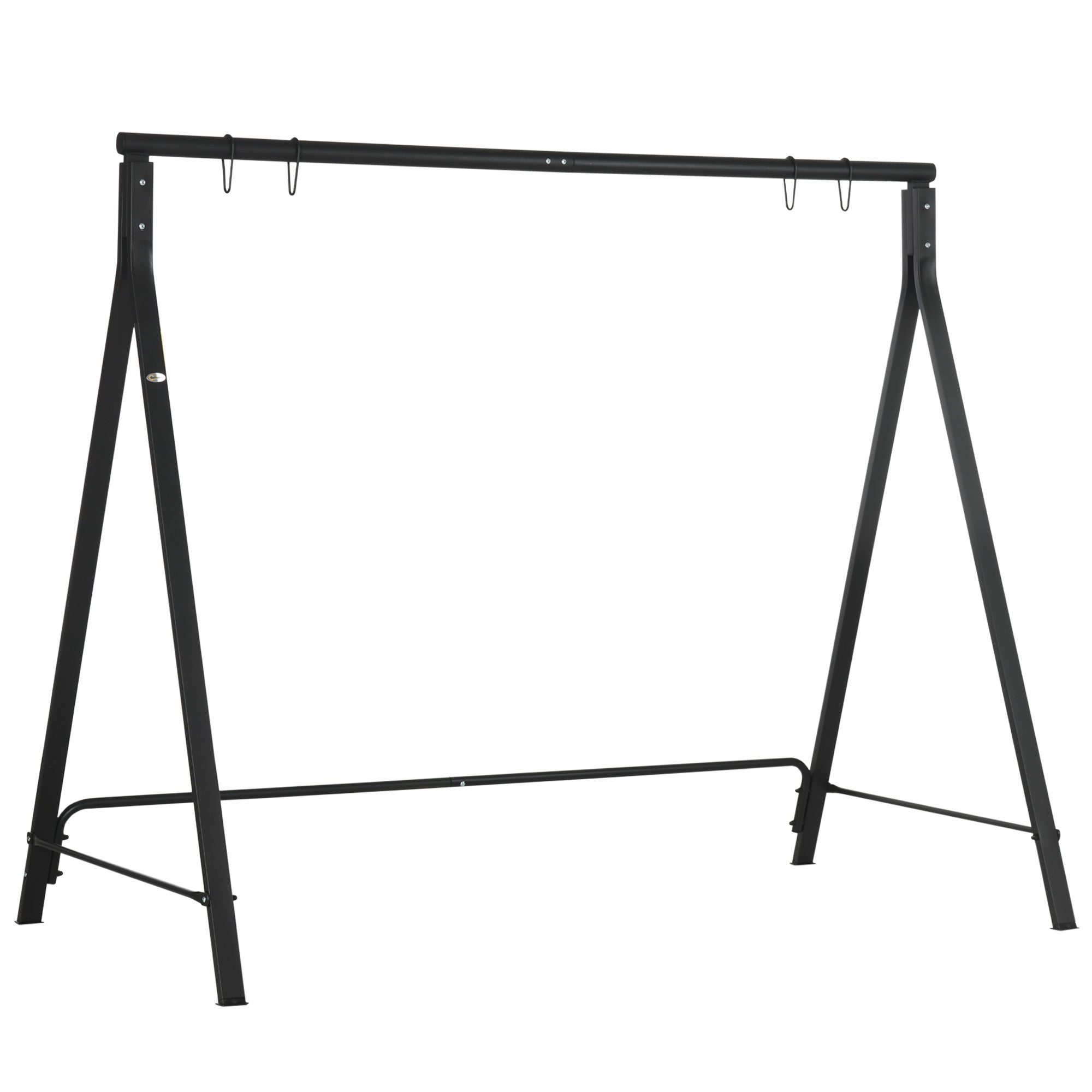 Outsunny Heavy-Duty Metal Porch Swing Stand, 528 lbs Capacity