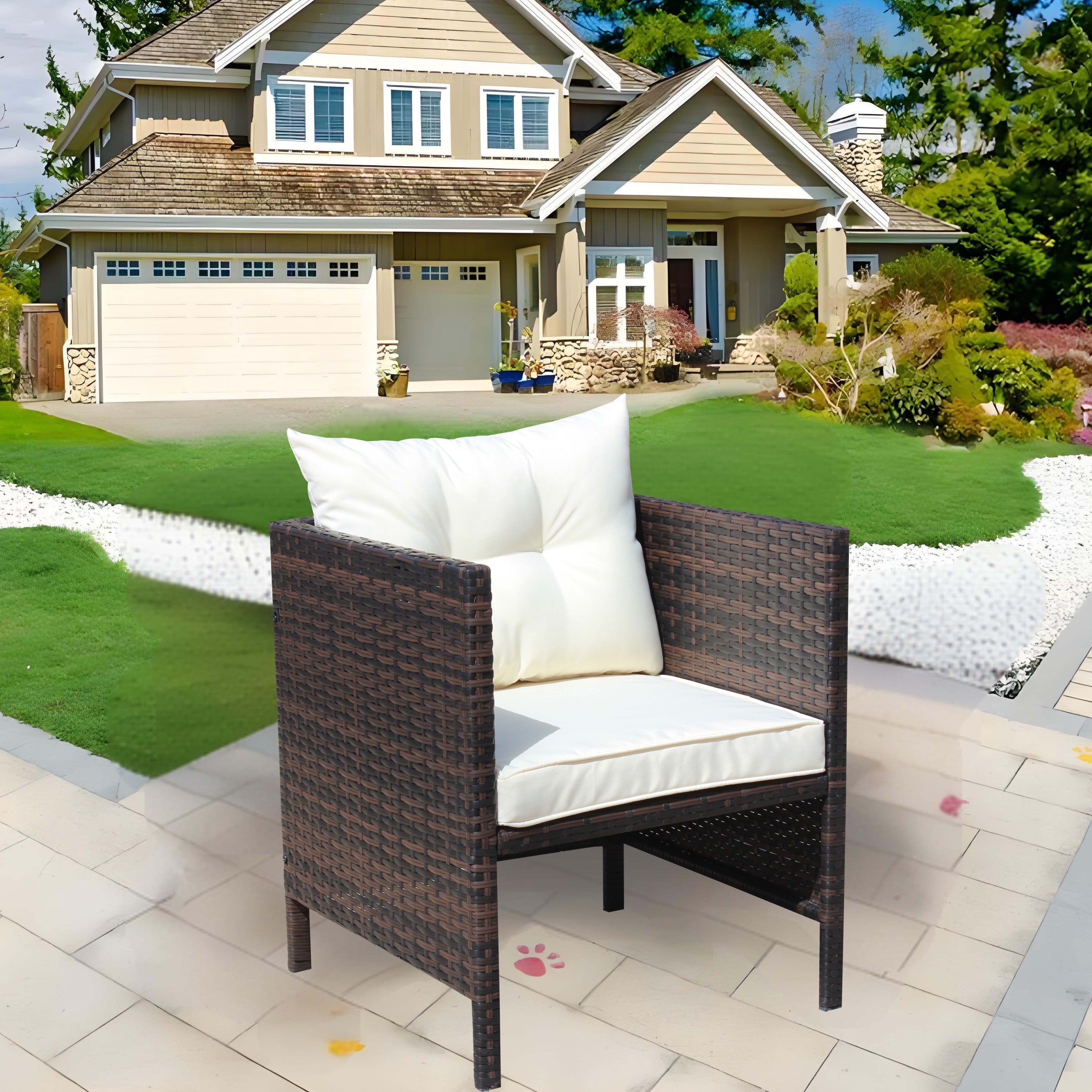 Liberatore Dining Chairs: Comfortable & Stylish with Beige Cushions