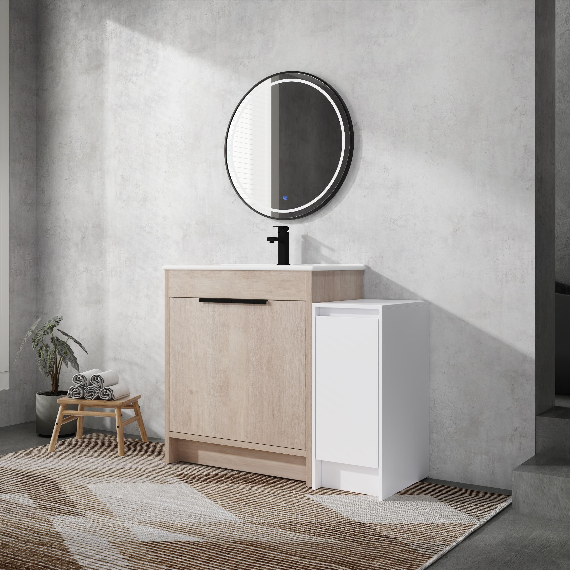 42" Freestanding Bathroom Vanity with Sink & Cabinets