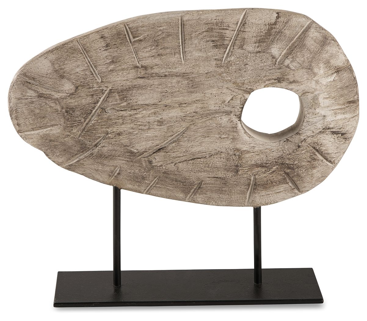 Dashburn - Sculpture - Antique White / Black