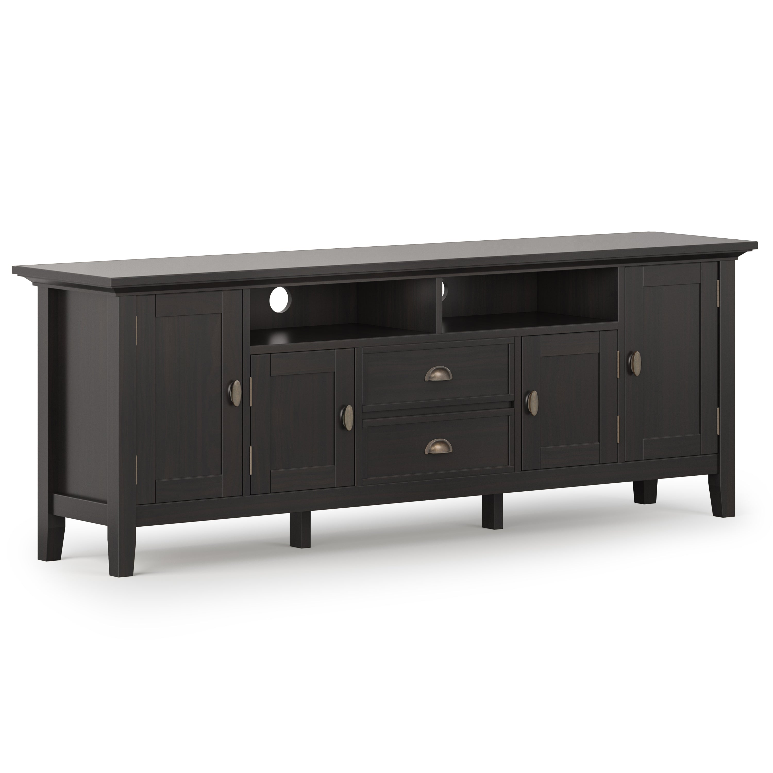Redmond 72" TV Media Stand - Hickory Brown
