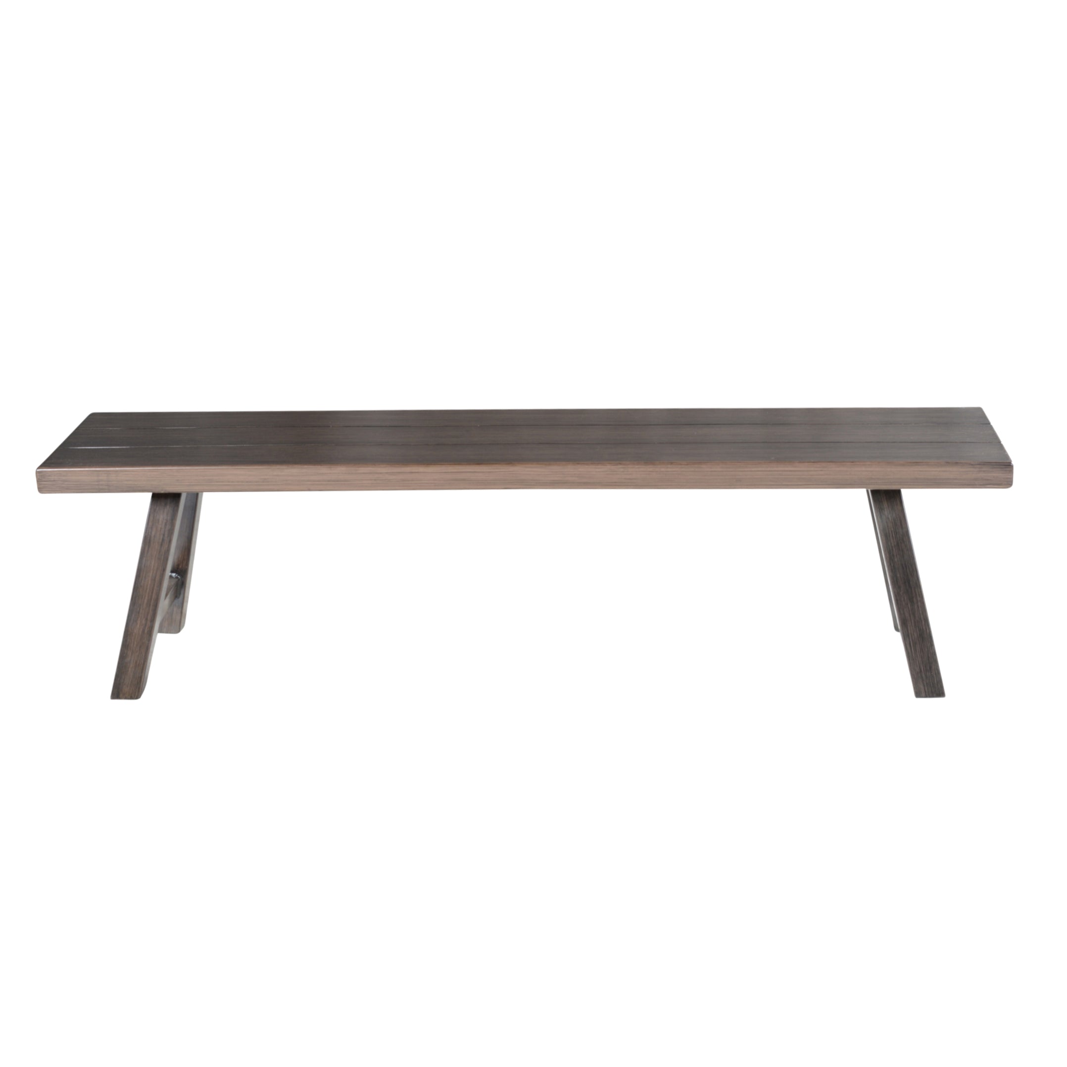 Marina Brown Patio Backless Bench - Outdoor Seating Solution