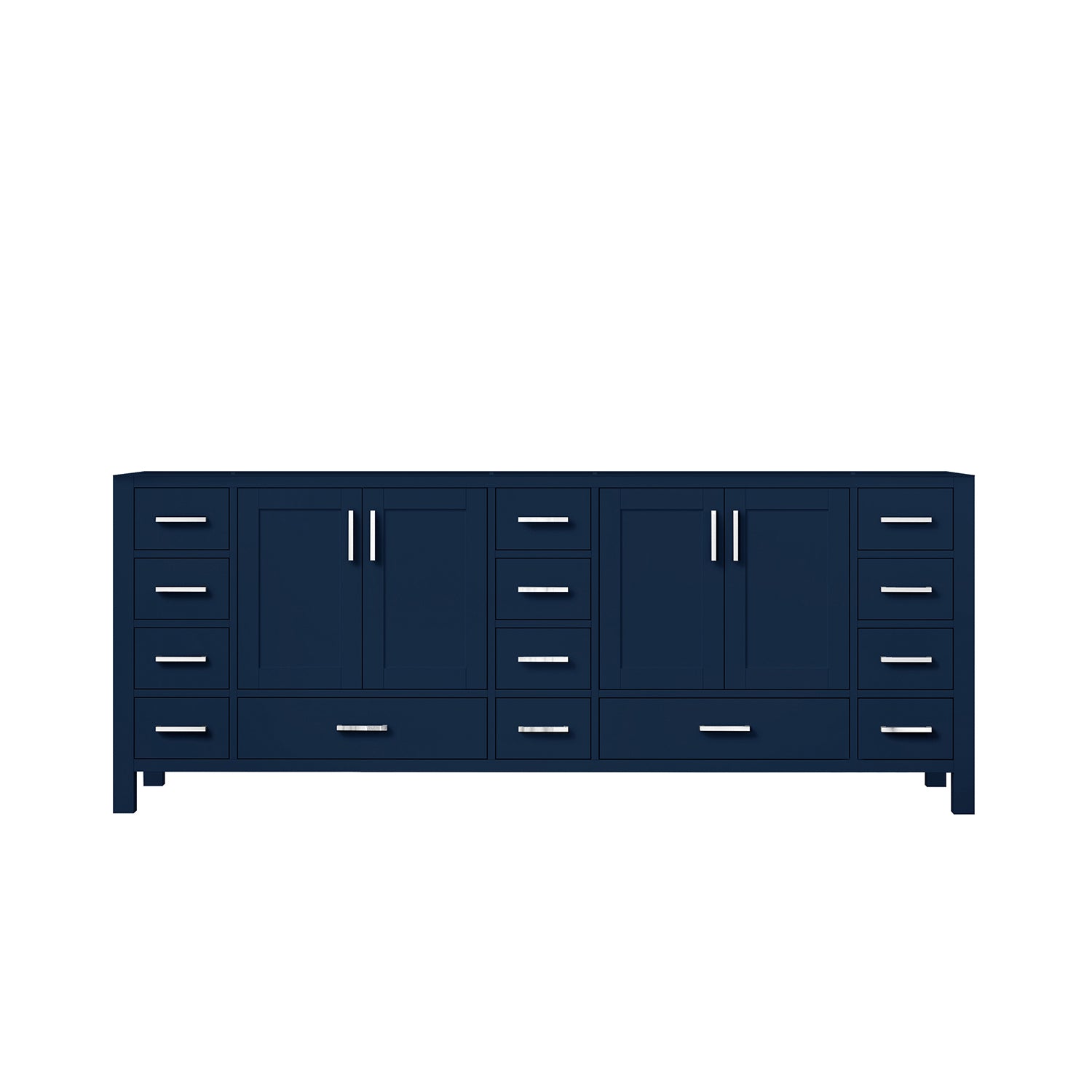 Navy Blue Double Vanity: 84"x22" Bathroom