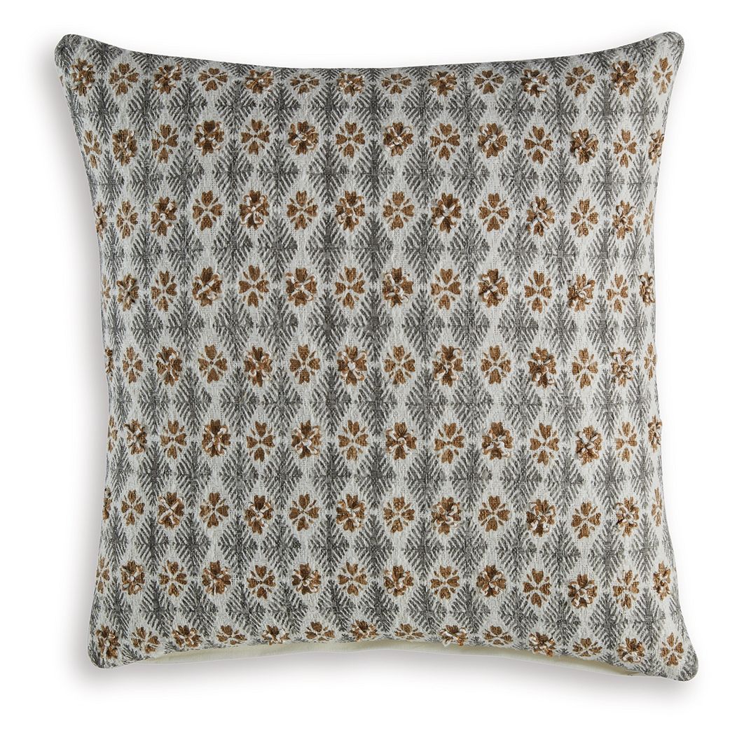 Dainwick - Pillow (Set of 4) - White / Gray / Brown