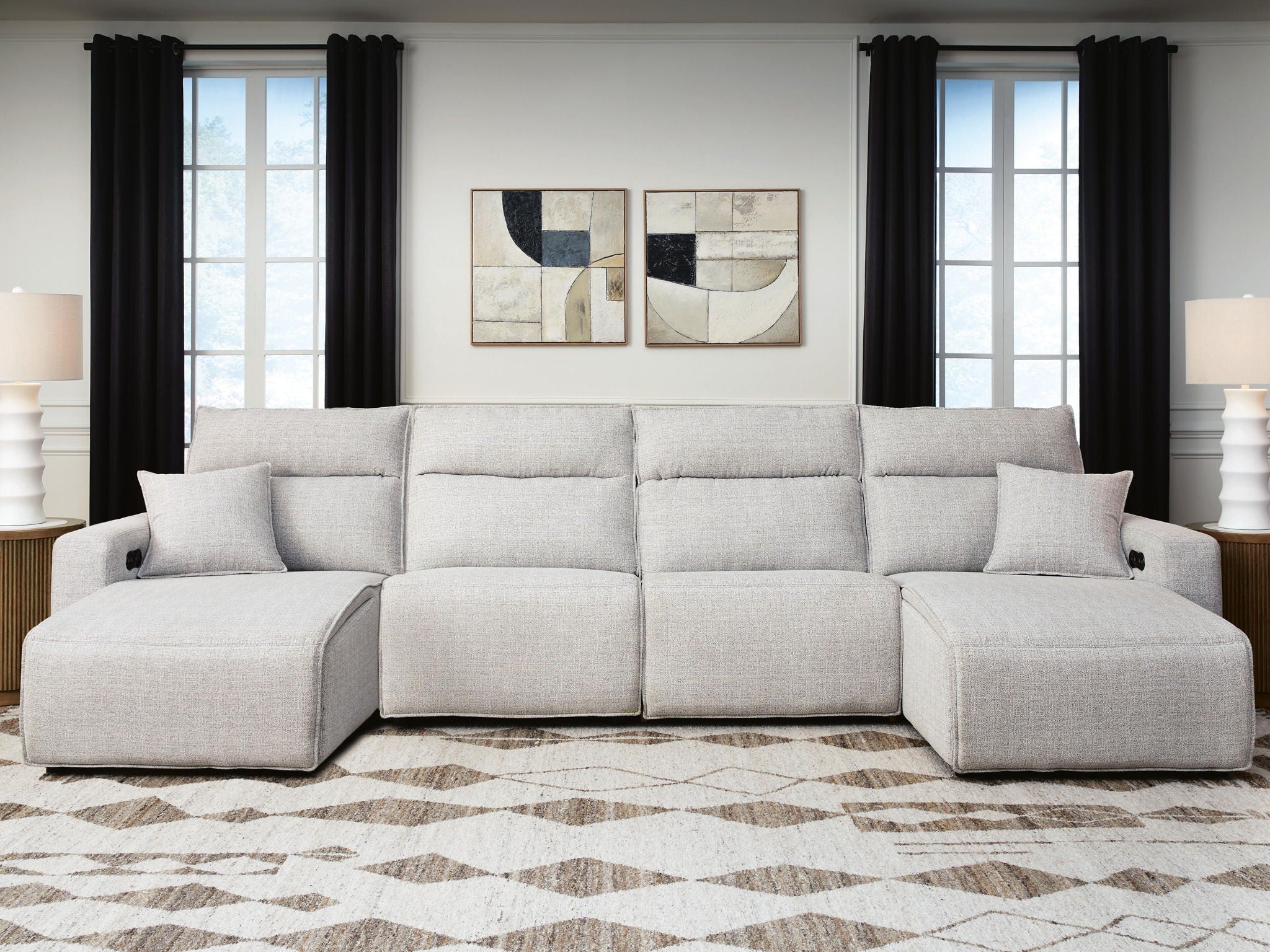 Modmax II - Reclining Sectional - Stone