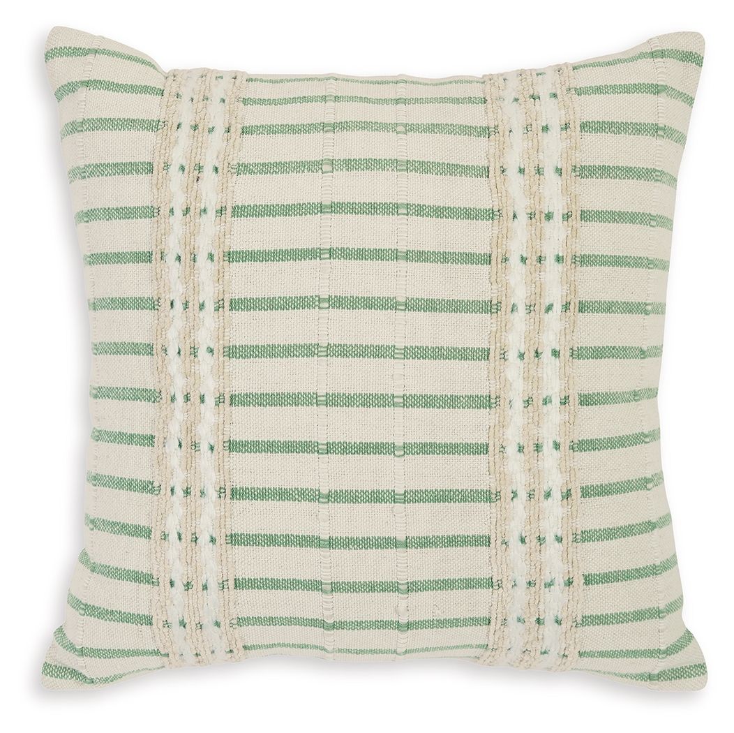 Rowton - Pillow (Set of 4) - White / Green