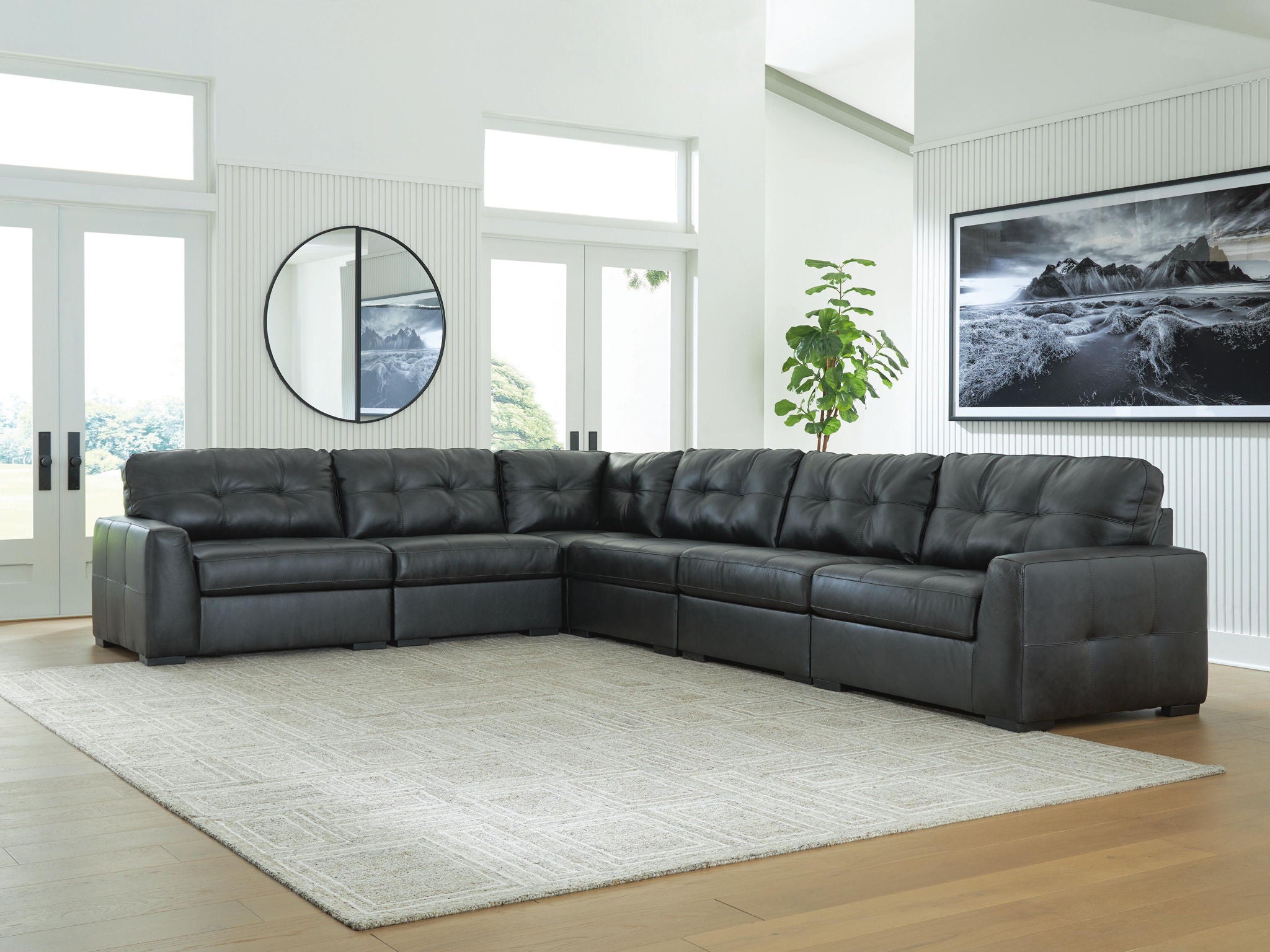 Brindley Pier - 6-Piece Sectional - Fog