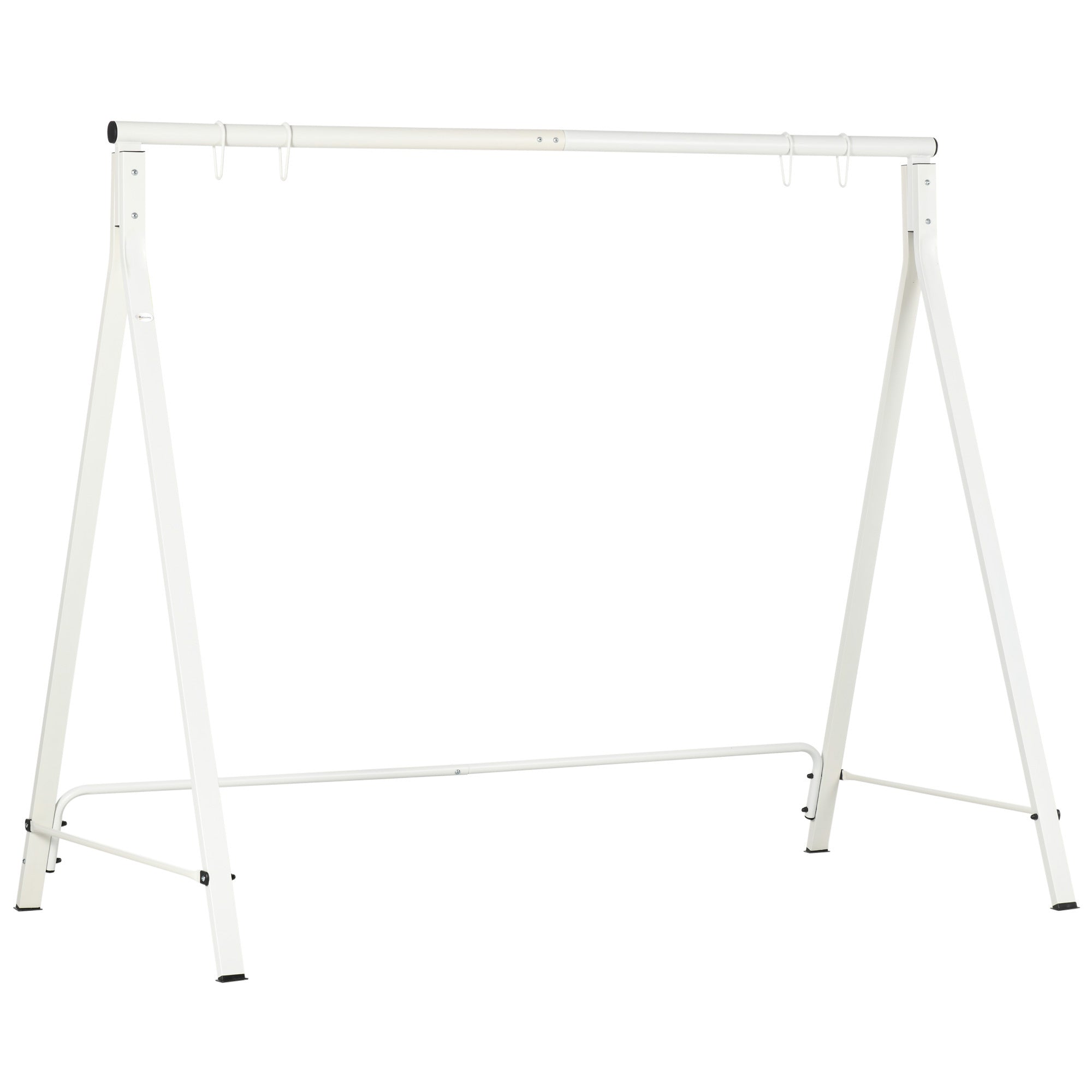 Outsunny Metal Porch Swing Stand 528 LBS Capacity, Heavy Duty Frame