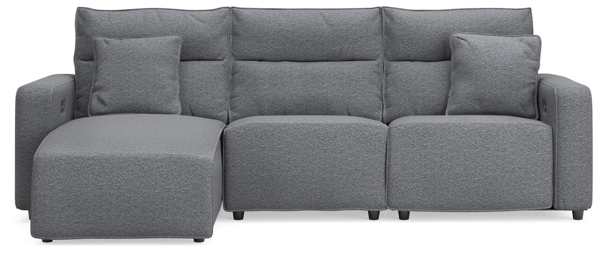 Modmax II - Reclining Sectional - Salt And Pepper