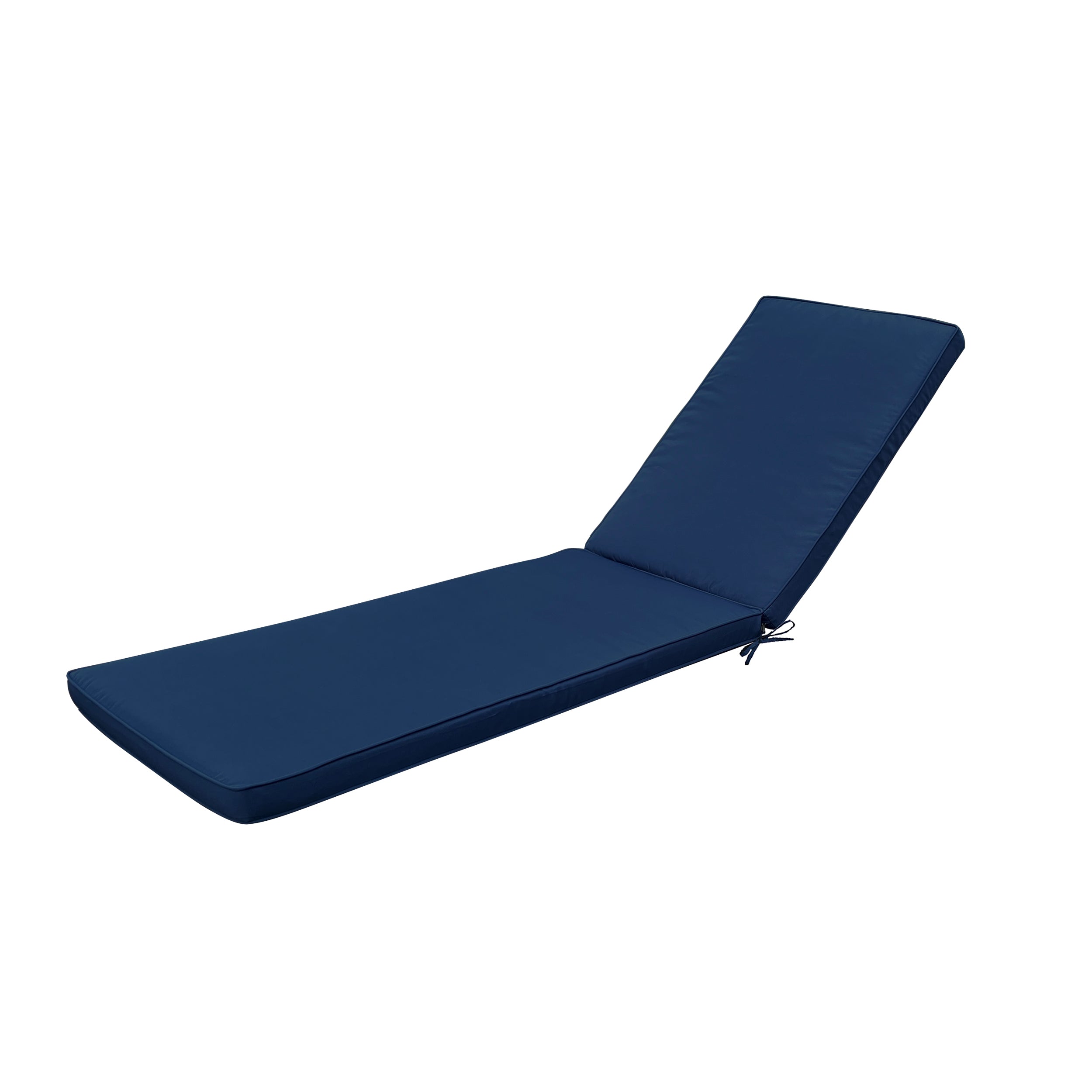 Outdoor Chaise Lounge Cushion Replacement - Patio Furniture, Navy Blue