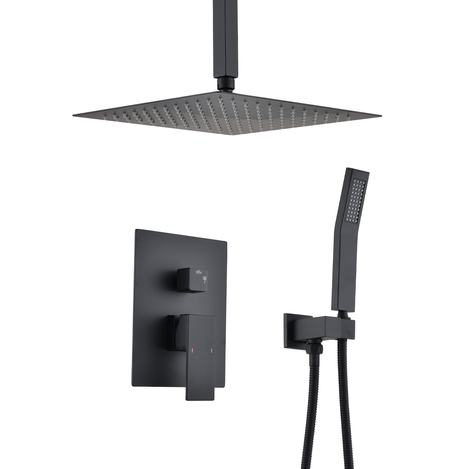 Ceiling Shower System: Handheld & 10' Shower Head