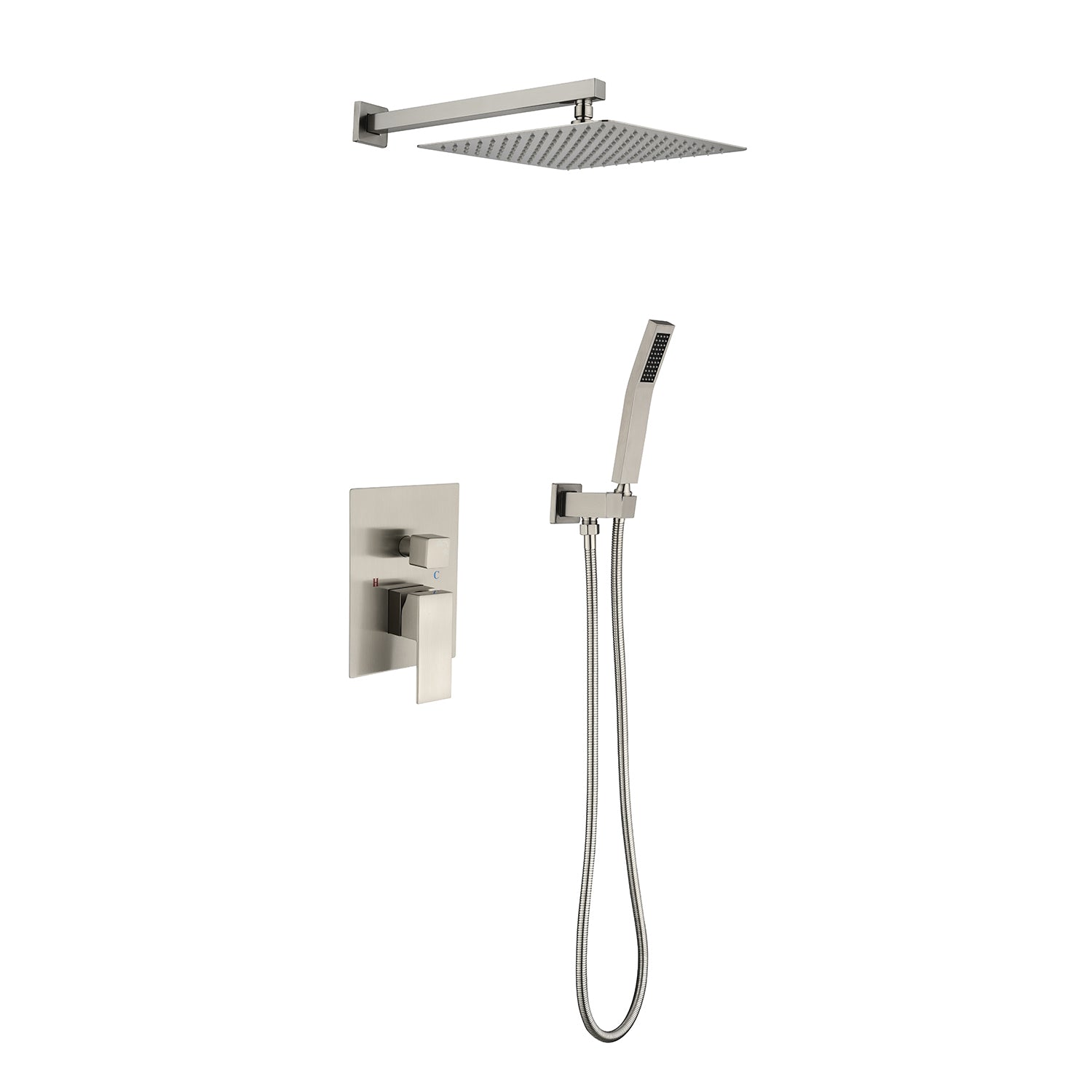12" Wall Mount Rain Shower Head System