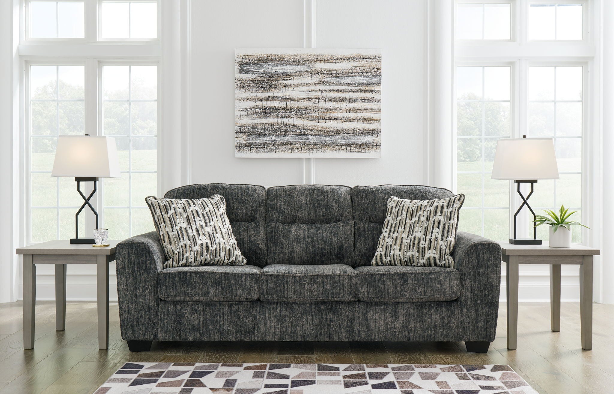 Lonoke - Sofa - Gunmetal