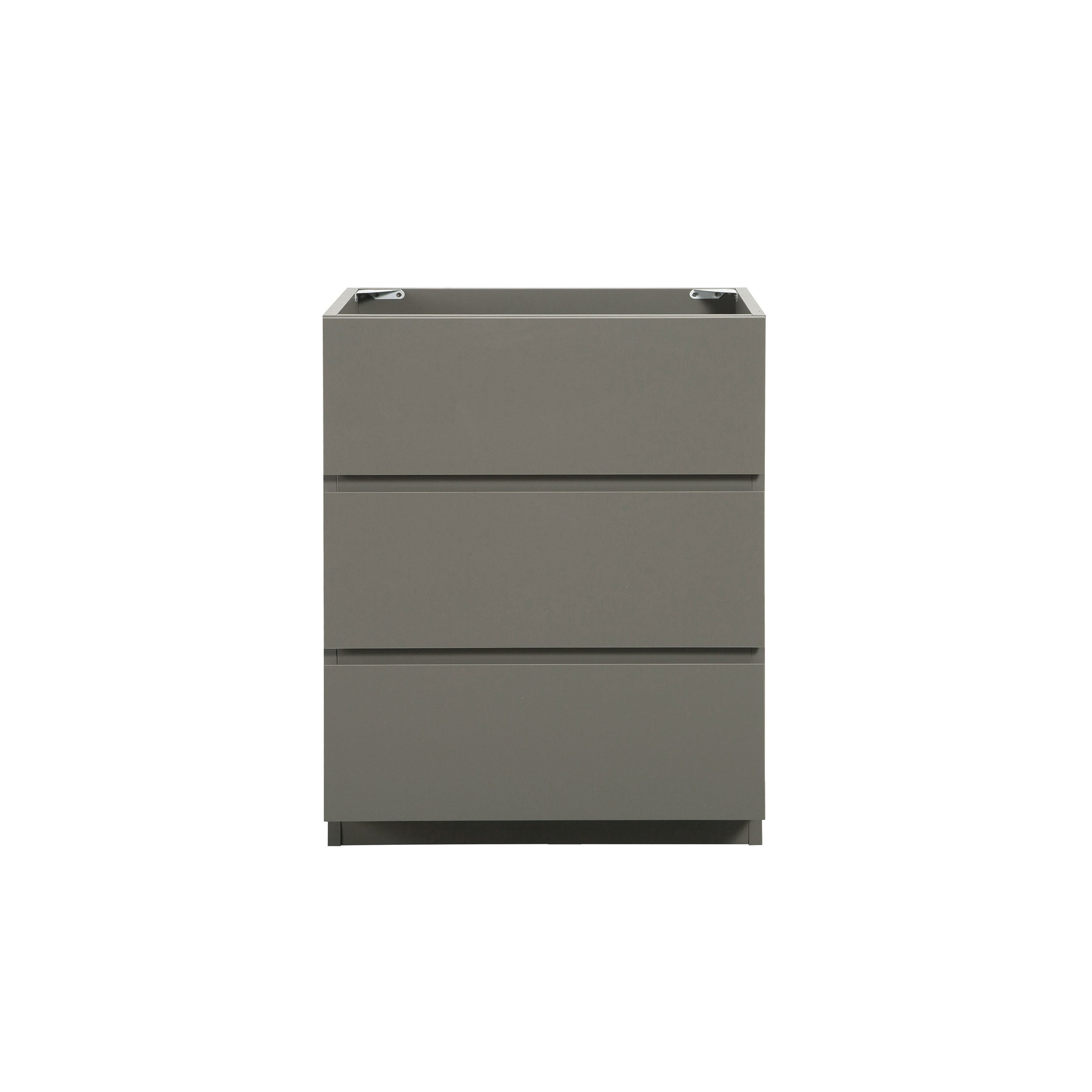Alice Gray 3-Drawer Floor Cabinet (Pre-assembled)