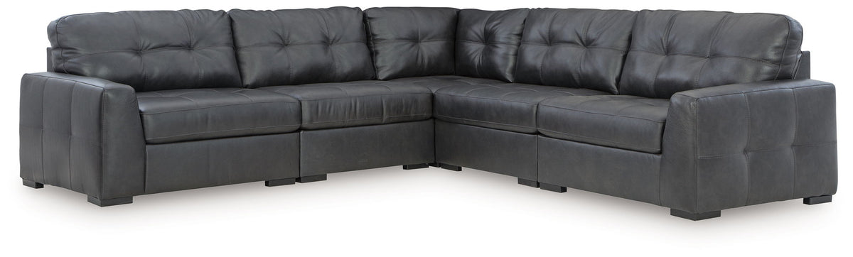 Brindley Pier - 5-Piece Sectional - Fog