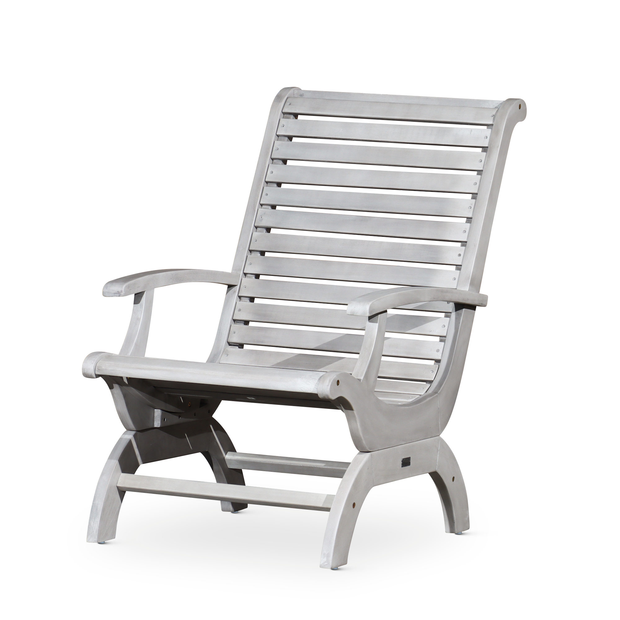 Eucalyptus Plantation Chair - Silver Gray Outdoor Furniture