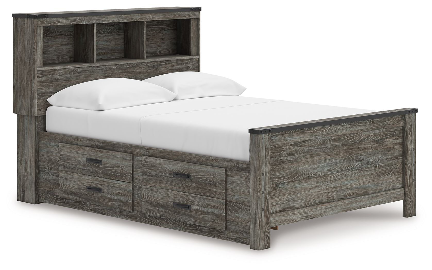 Frandern - Bookcase Panel Bed