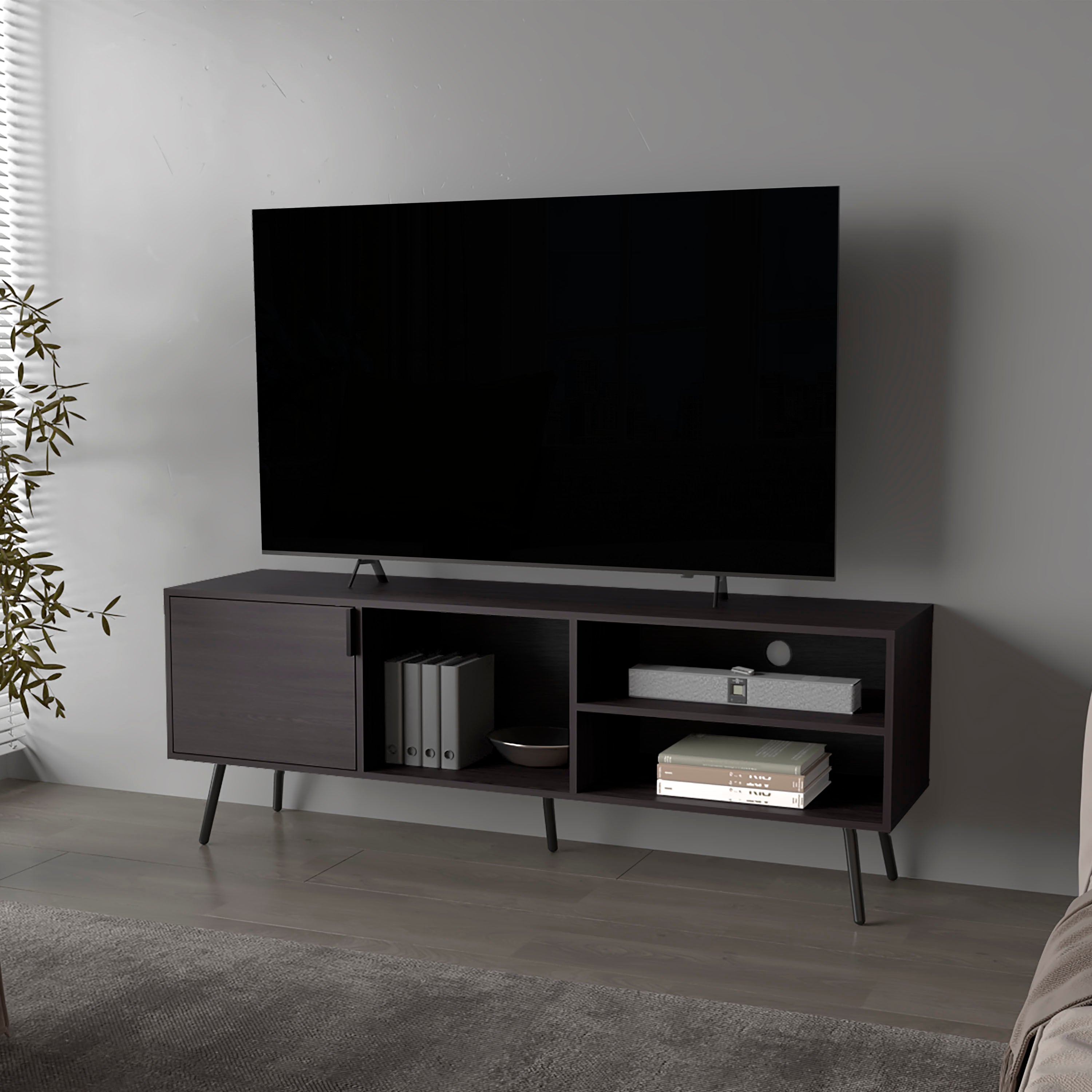 Mescal TV Stand: Multistorage w/ Door & O