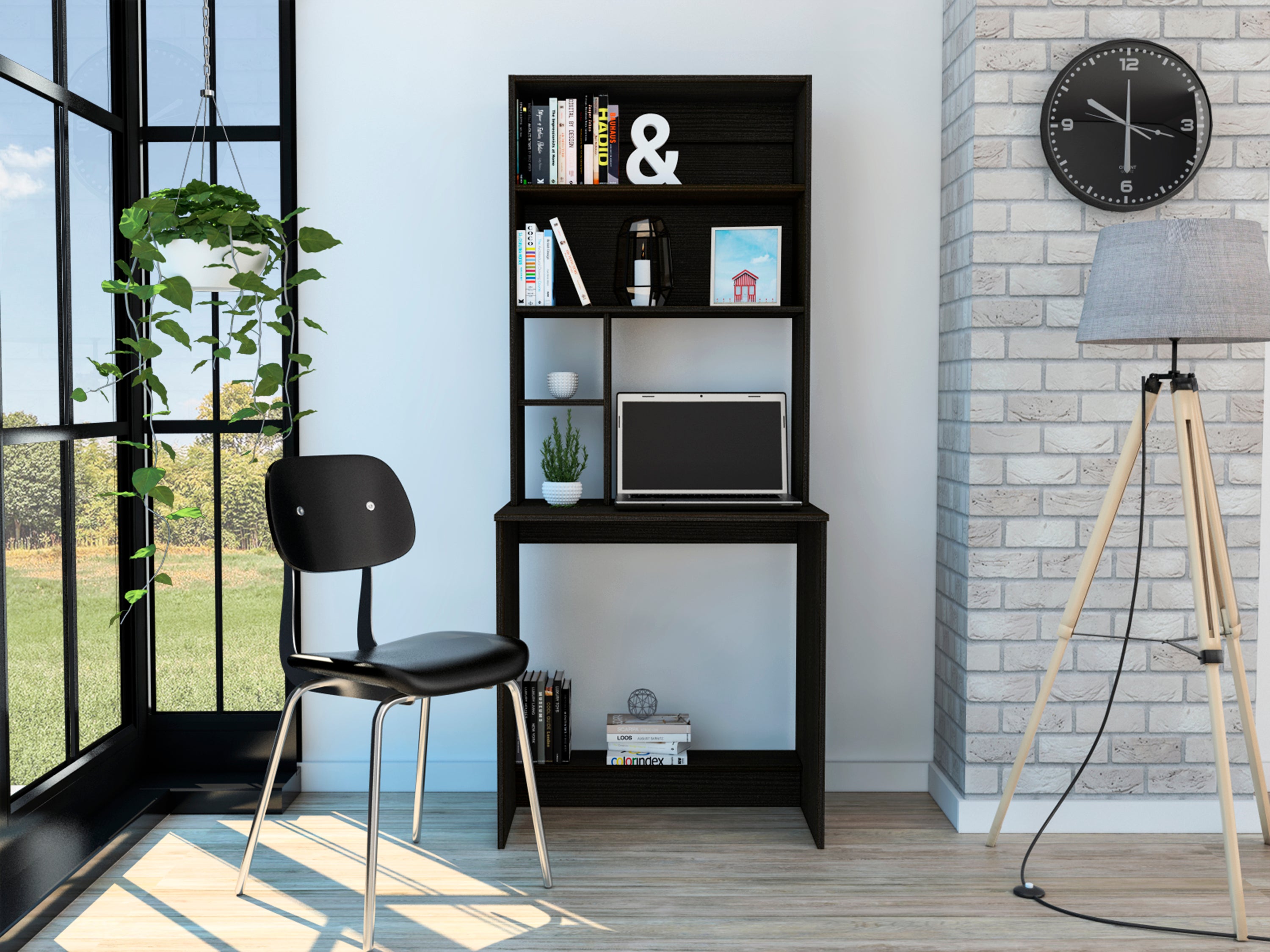 Sawgrass Writing Desk with Hutch & Shelves | Computer Desk