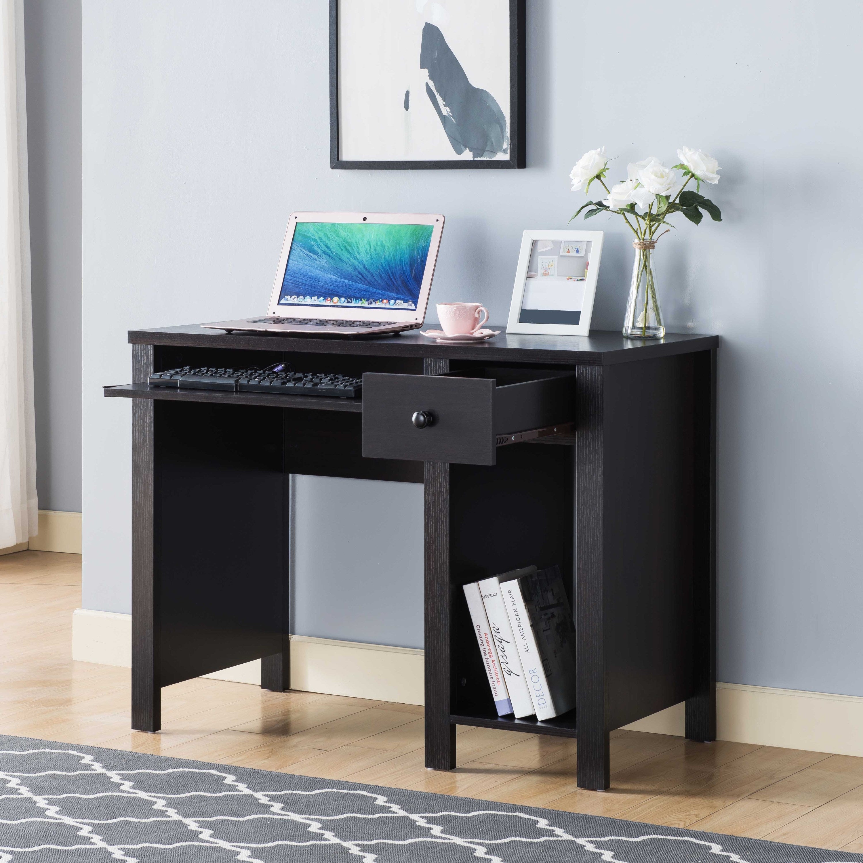 Compact Student Desk | Home Office Writing Desk | Red Cocoa