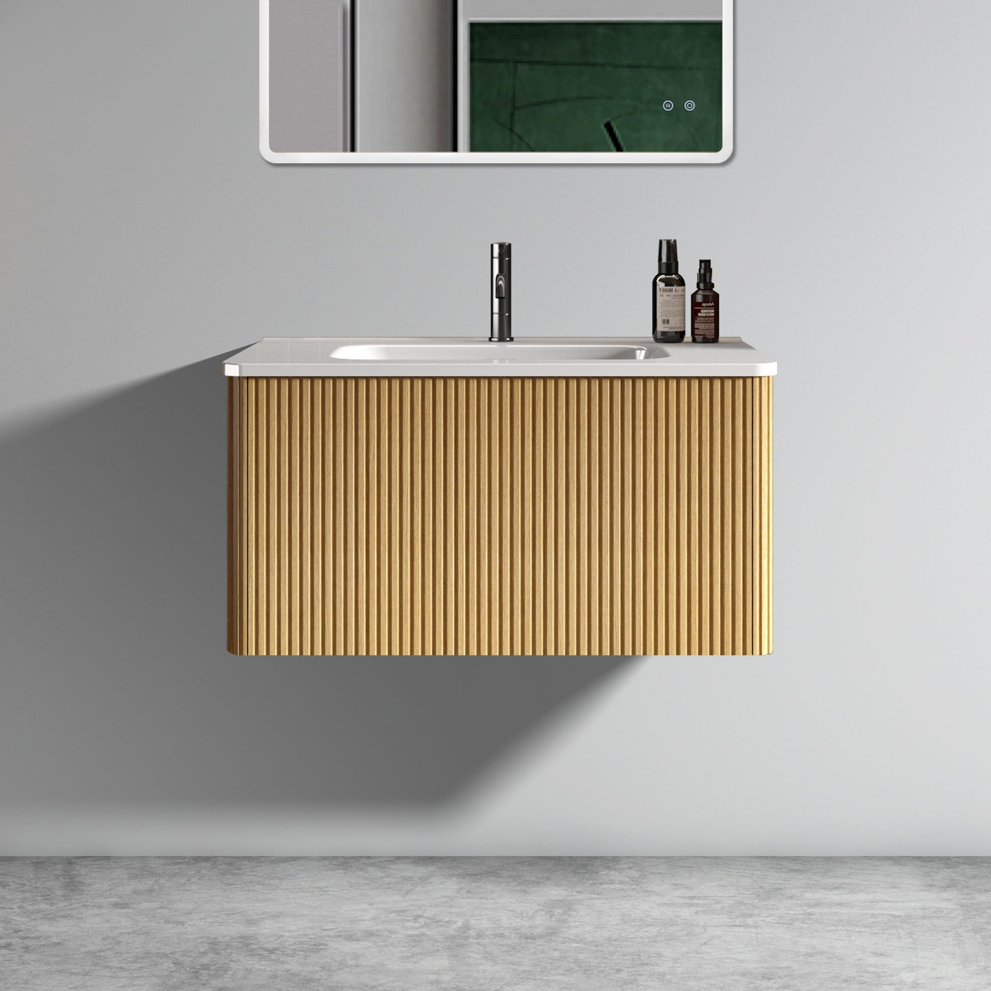 Etna 30" Oak Bathroom Vanity with Sink