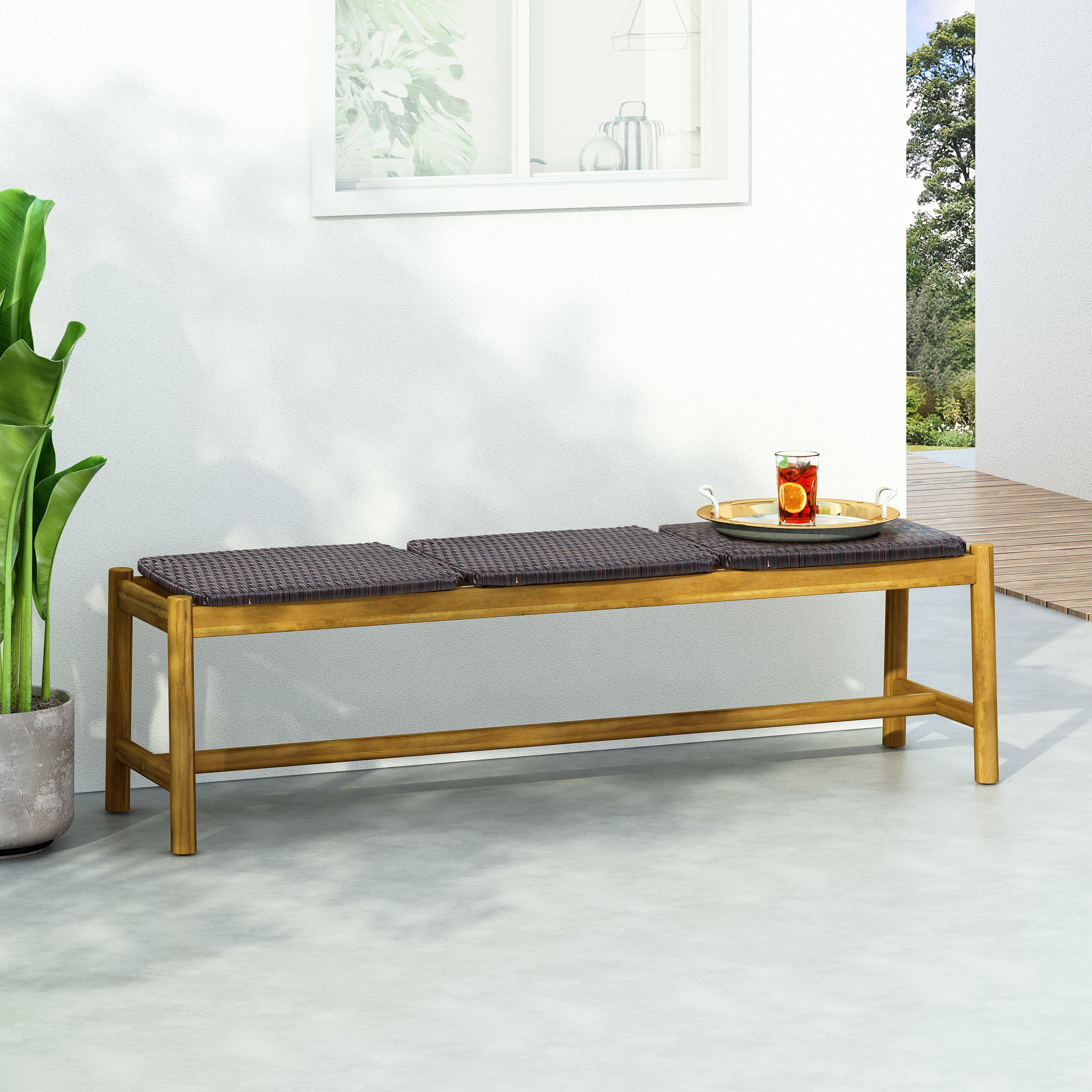 Cambria 3-Seater Outdoor Patio Bench