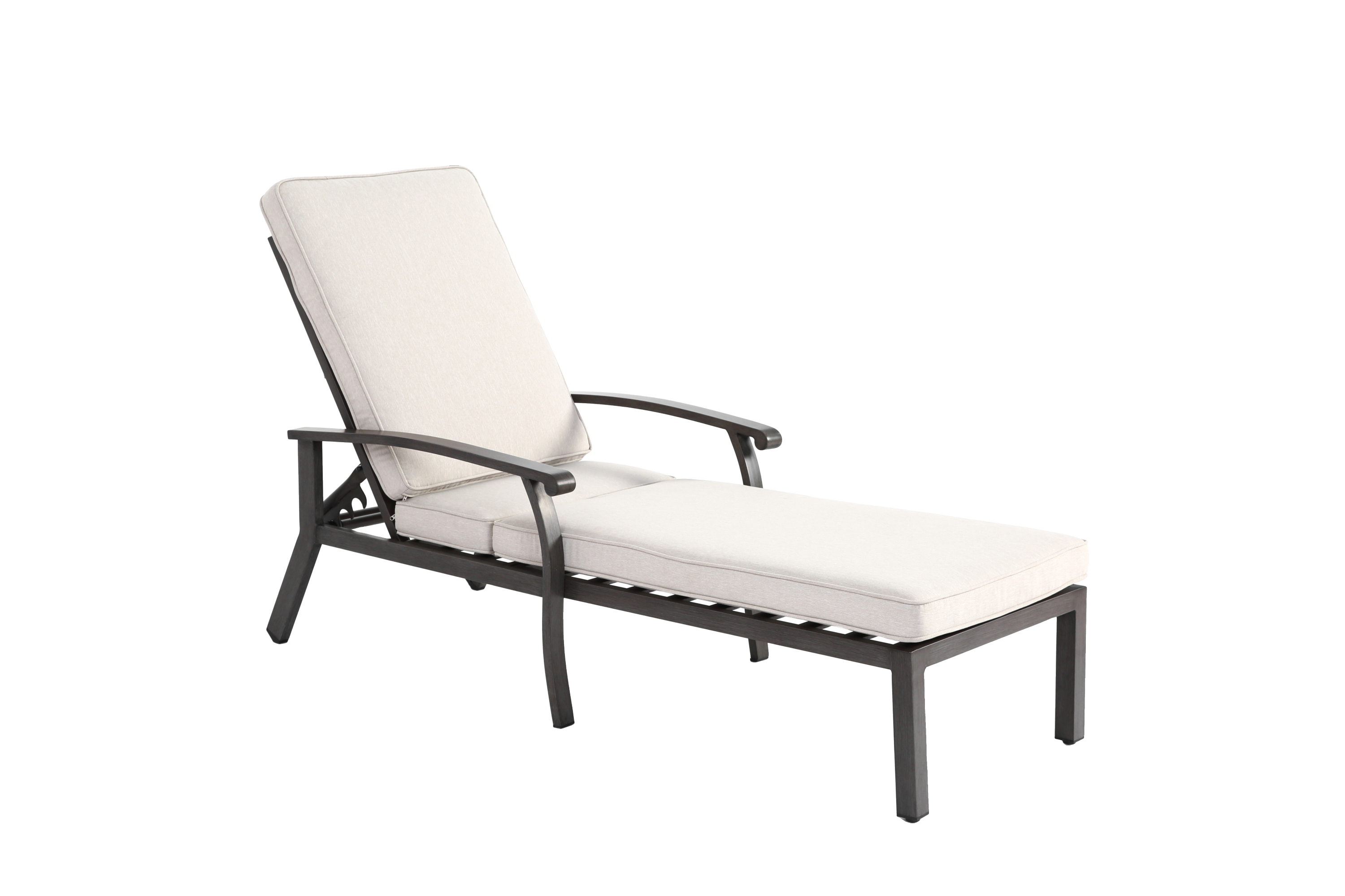 Aluminium Cast Lounge Chair for Outdoor Comfort