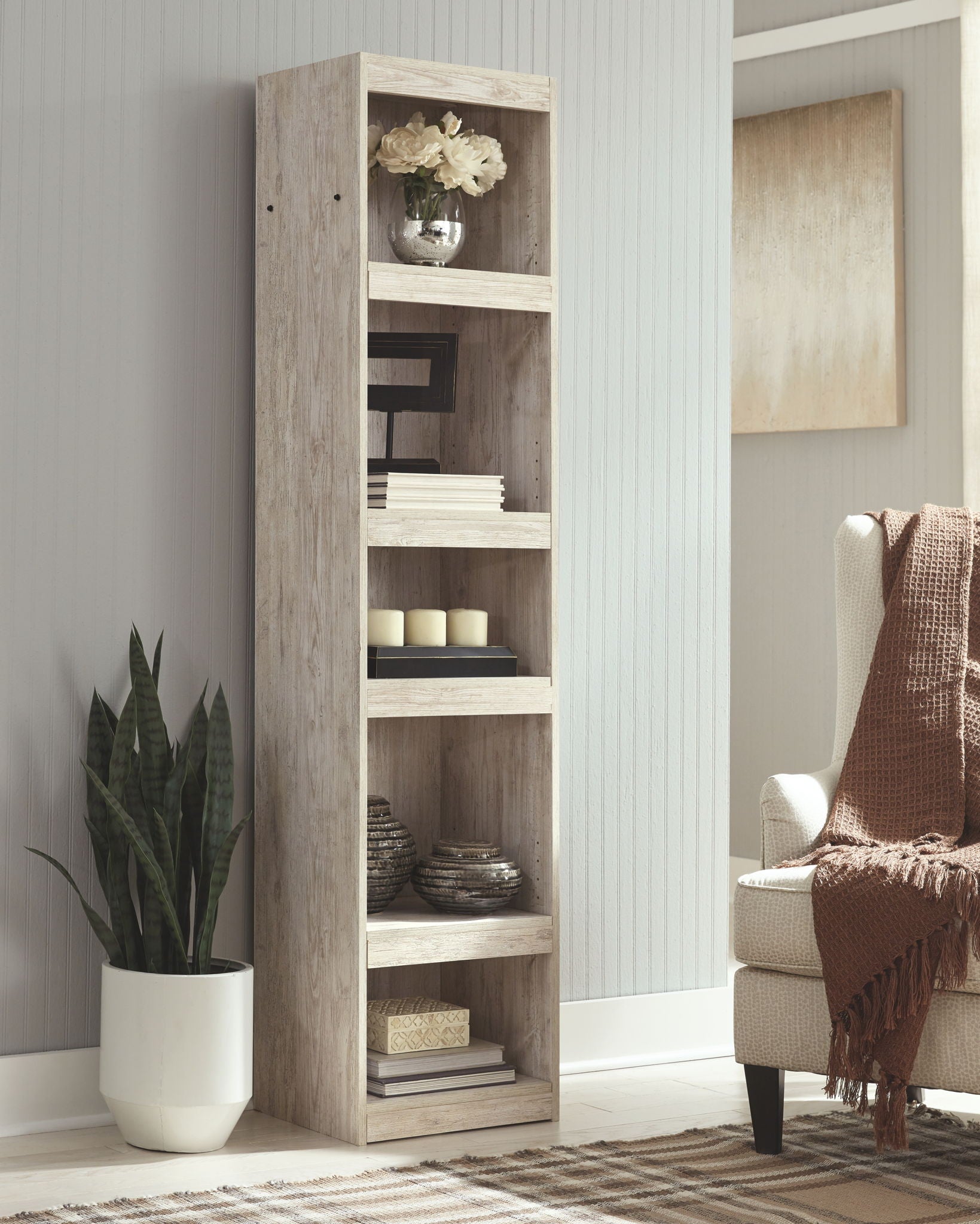 Willowton - Pier - 4 Shelves - Whitewash