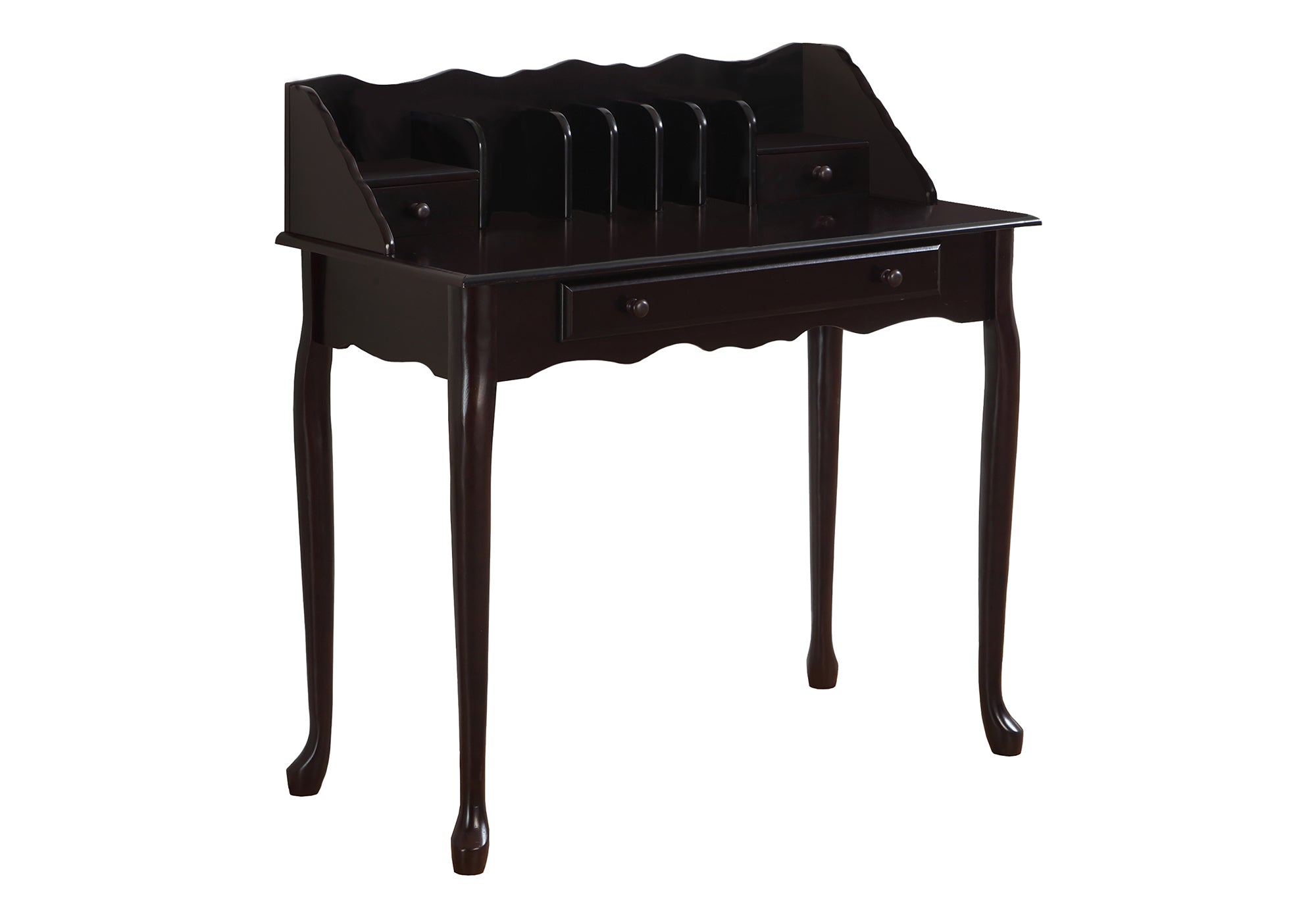 Brown Wood Computer Desk w/ Drawers | Home Office Desk