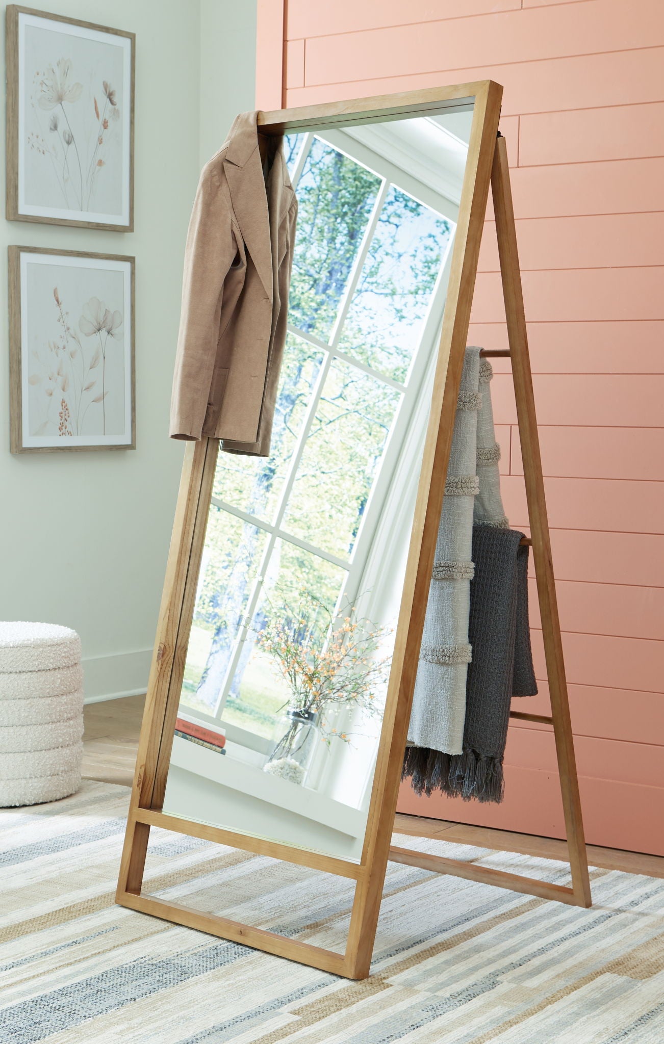 Devford - Floor Mirror - Brown