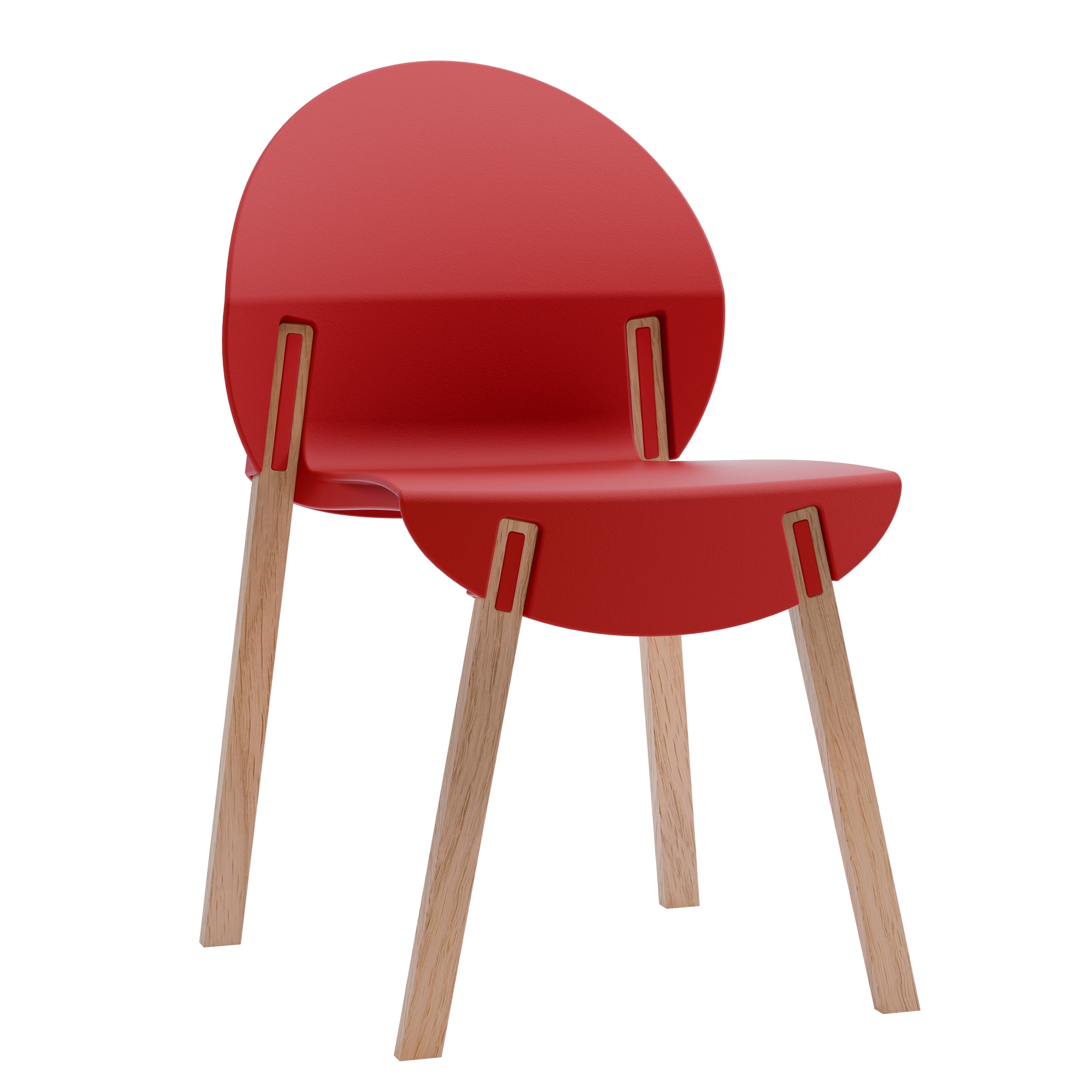 4PC Crimson Modern Traditional Dining Chairs Set: Durable, Comfortable