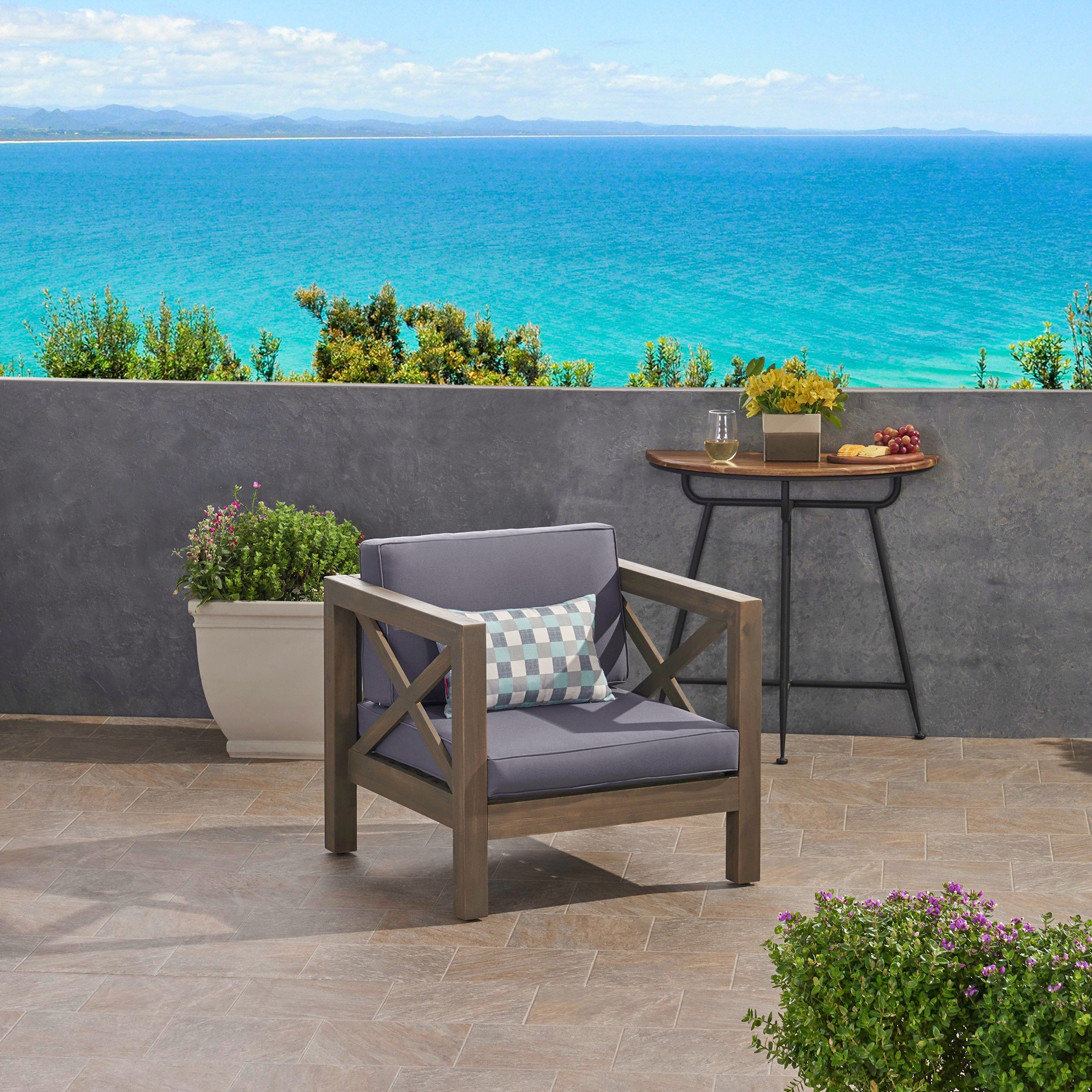 Brava Club Chair: Outdoor Patio Seating, Weather-Resistant