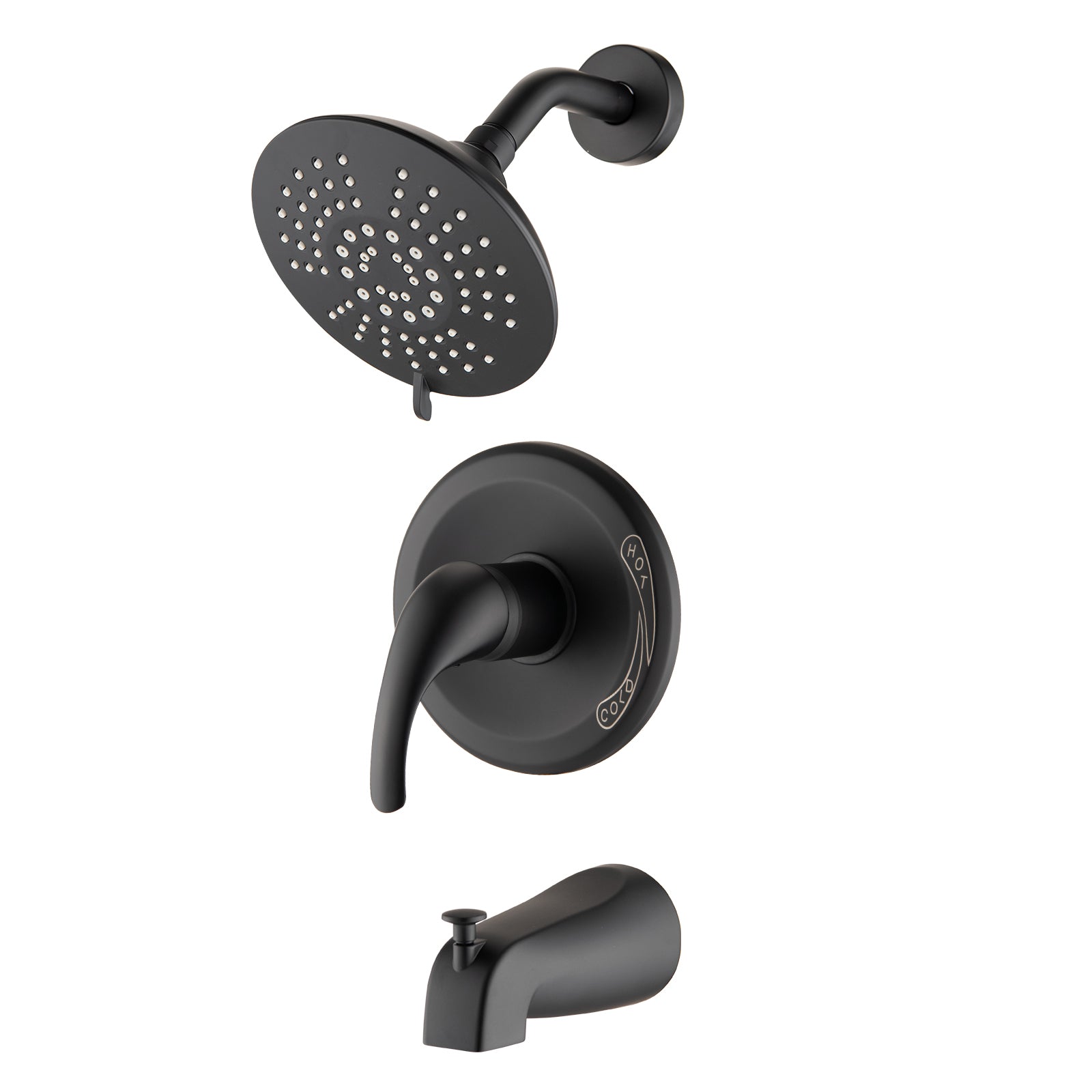 Single Handle Tub Spout & 5-Function Shower Set
