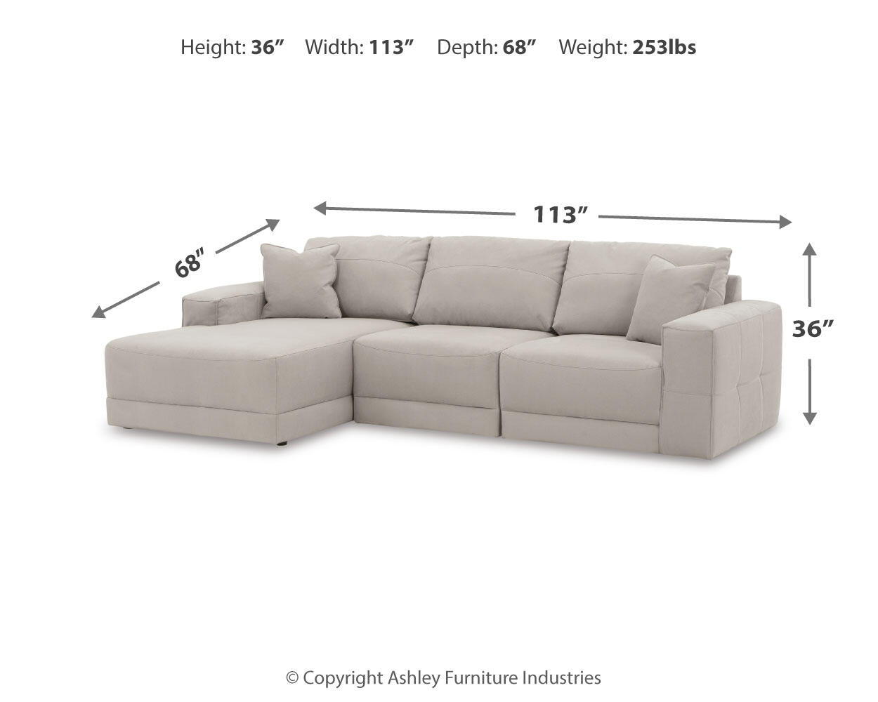 Next-Gen Gaucho - 3 Piece Sectional
