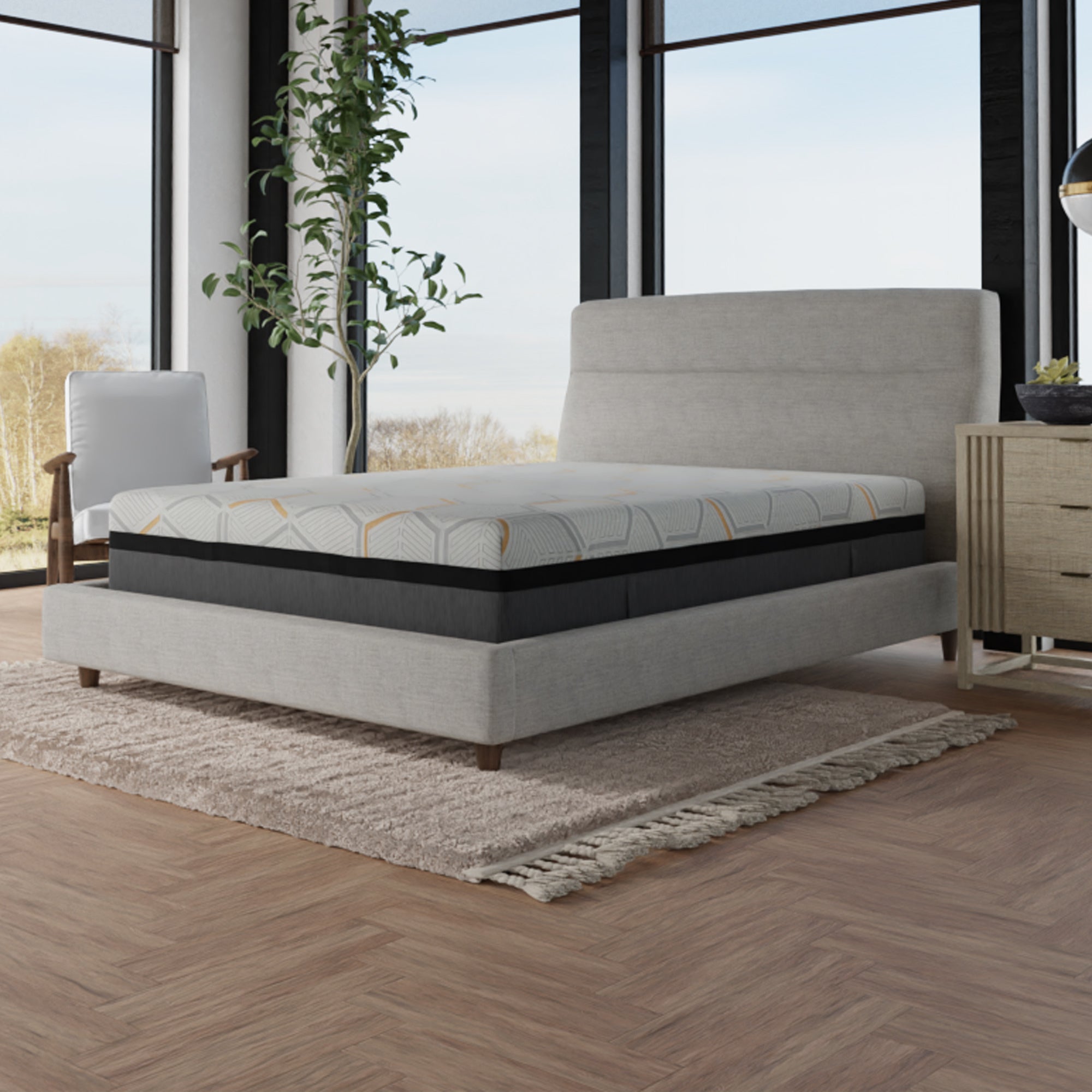 14" Hybrid Copper Gel Memory Foam Mattress