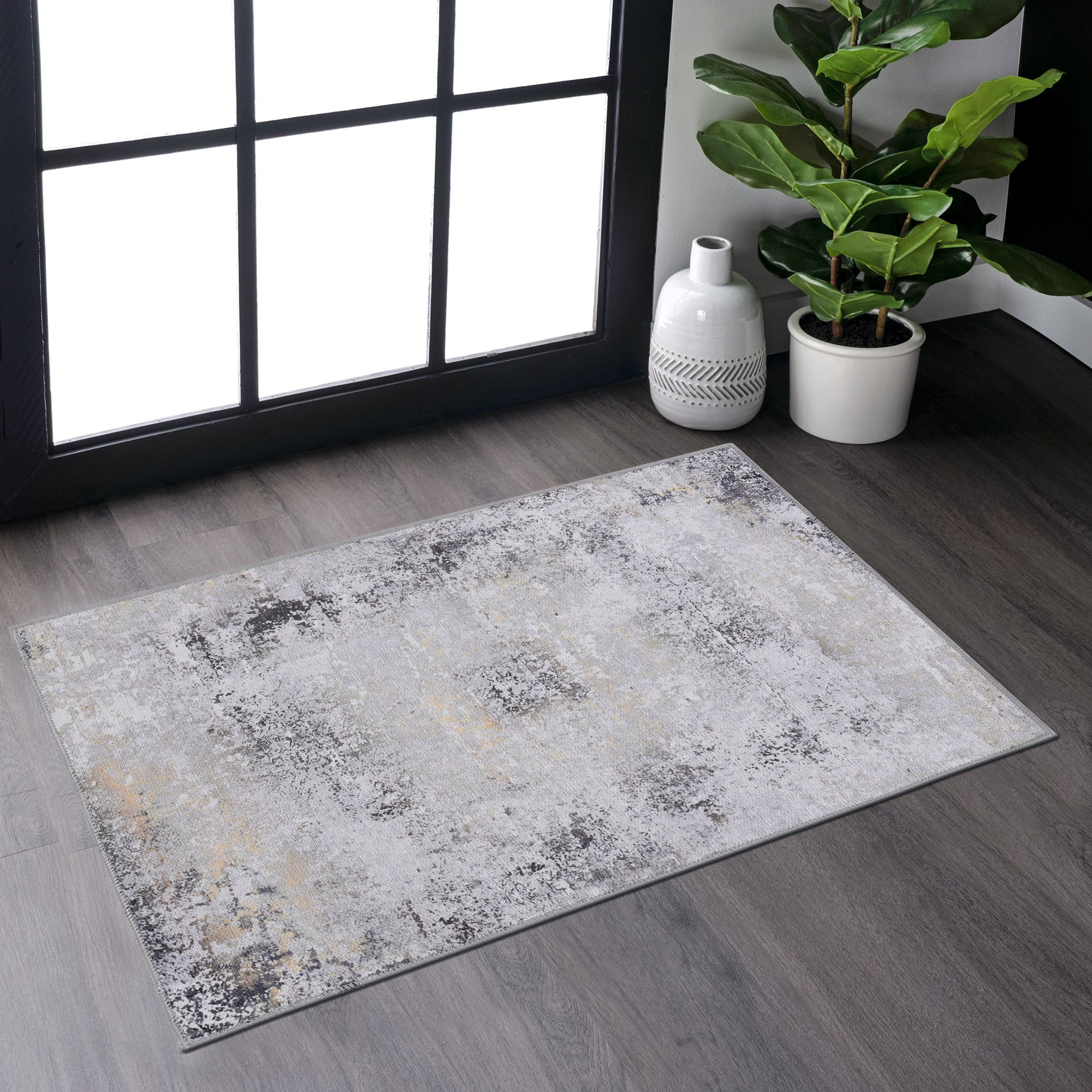 Machine Washable Area Rug, 2x3, Non-Slip