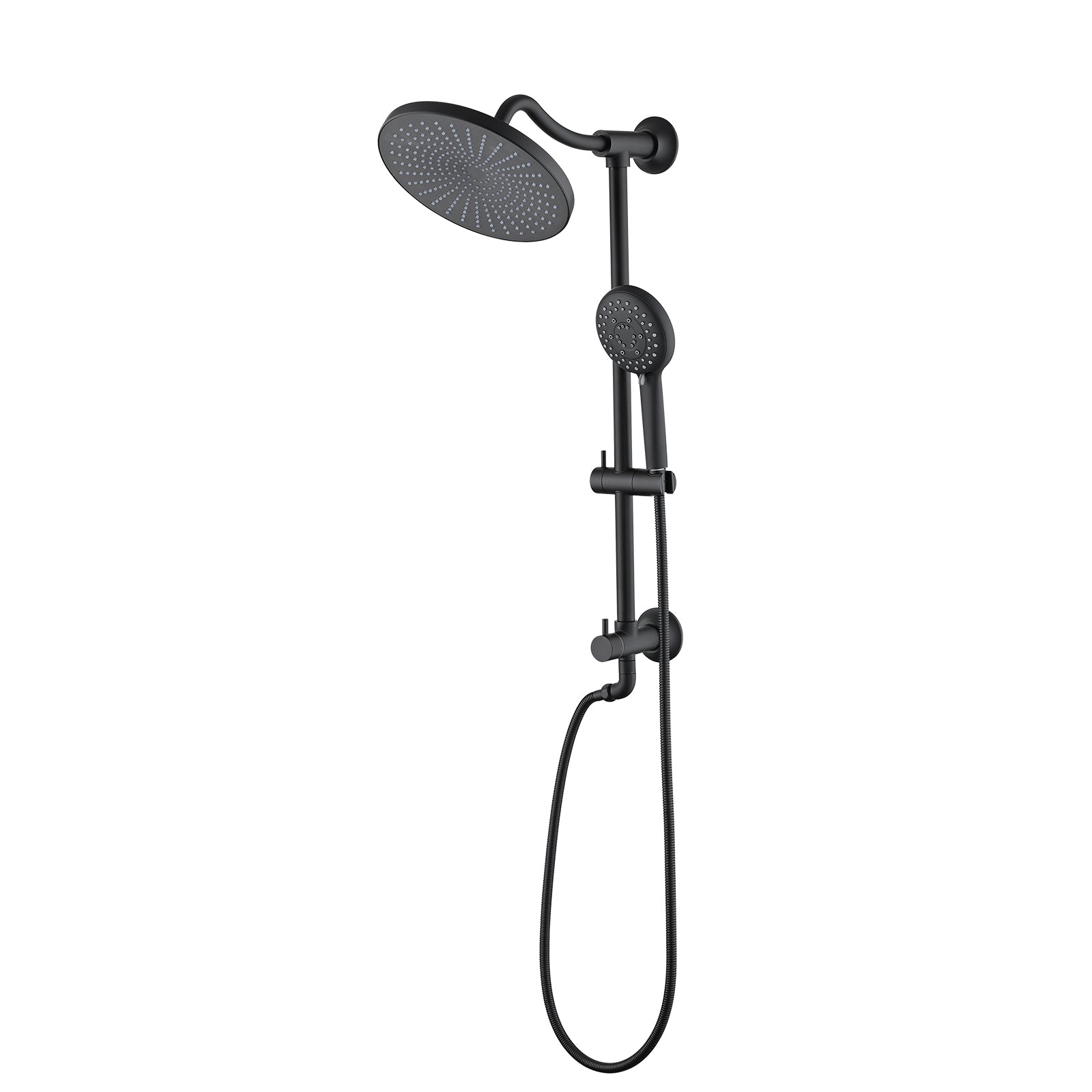 Dual Shower Head System: Rain & Handheld Combo