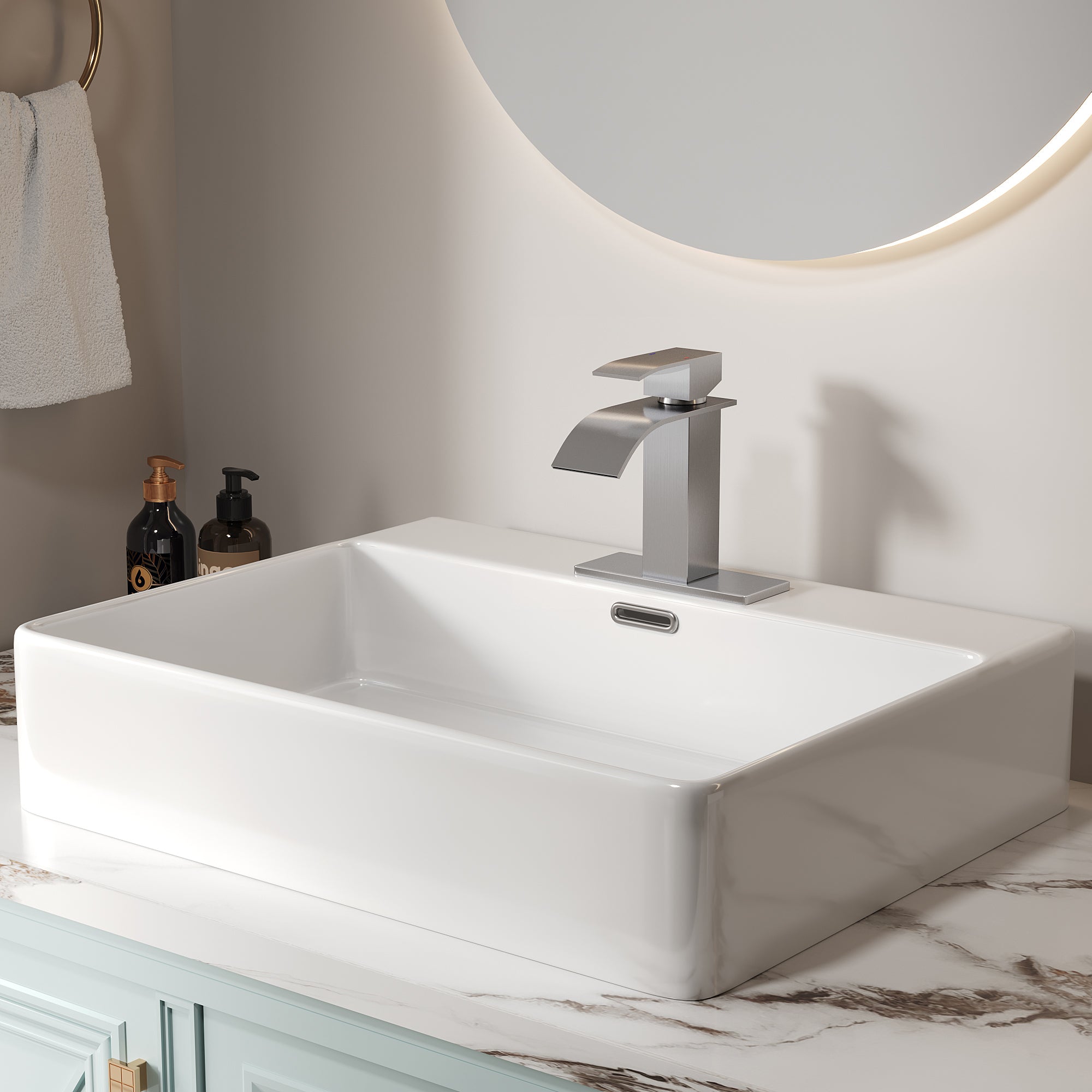 Harlow Single Handle Bathroom Faucet - Brushed Nickel