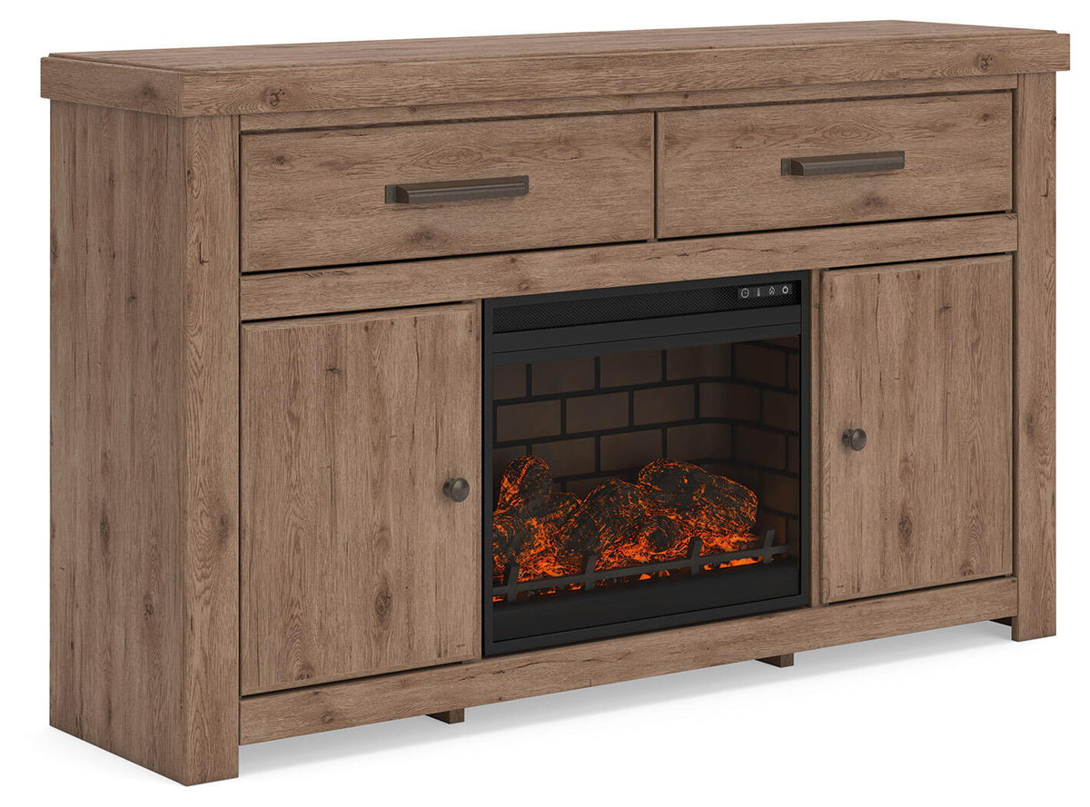 Garistyn - TV Stand With Fireplace Option