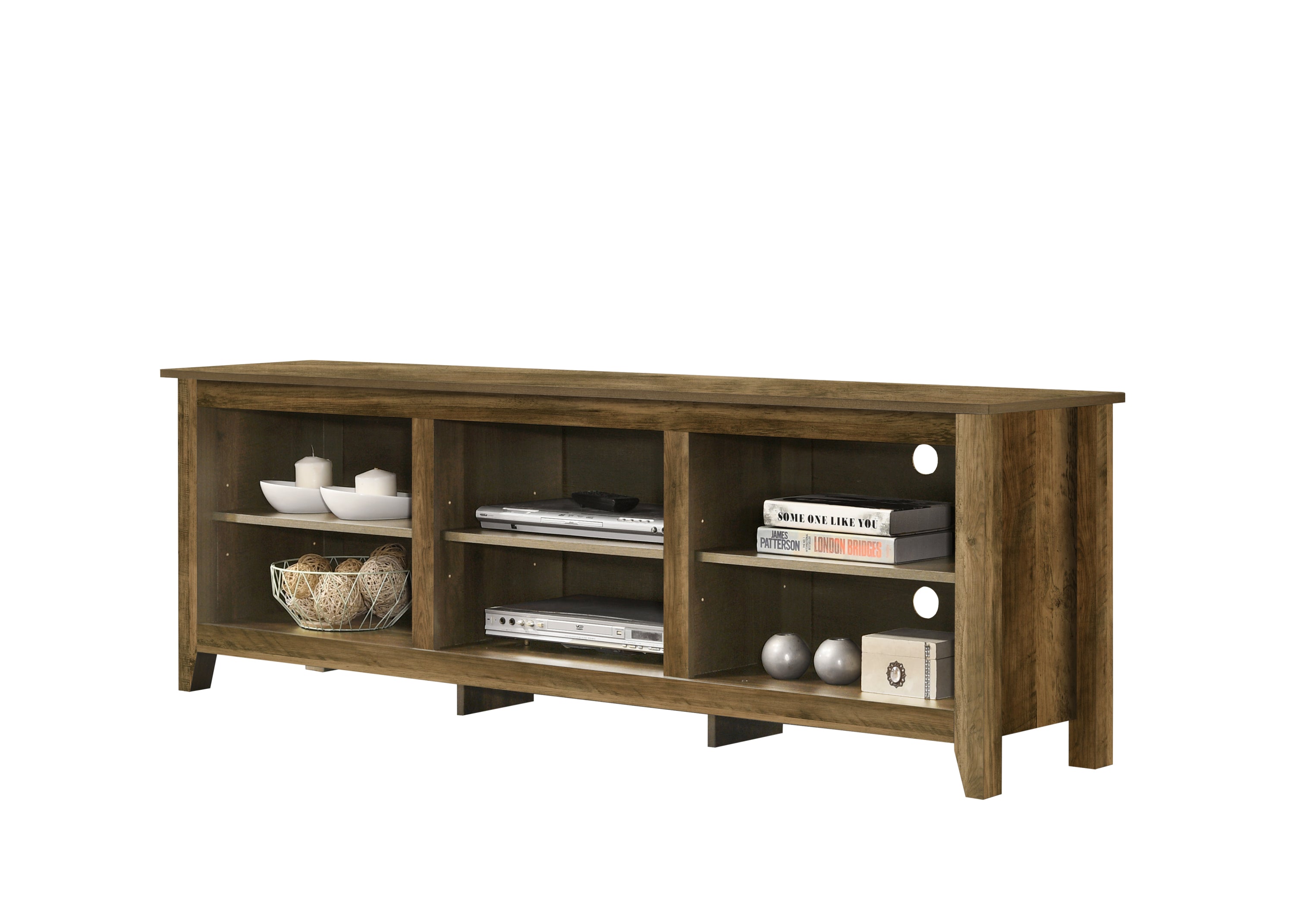 Benito Knotty Oak 70" TV Stand w/ O