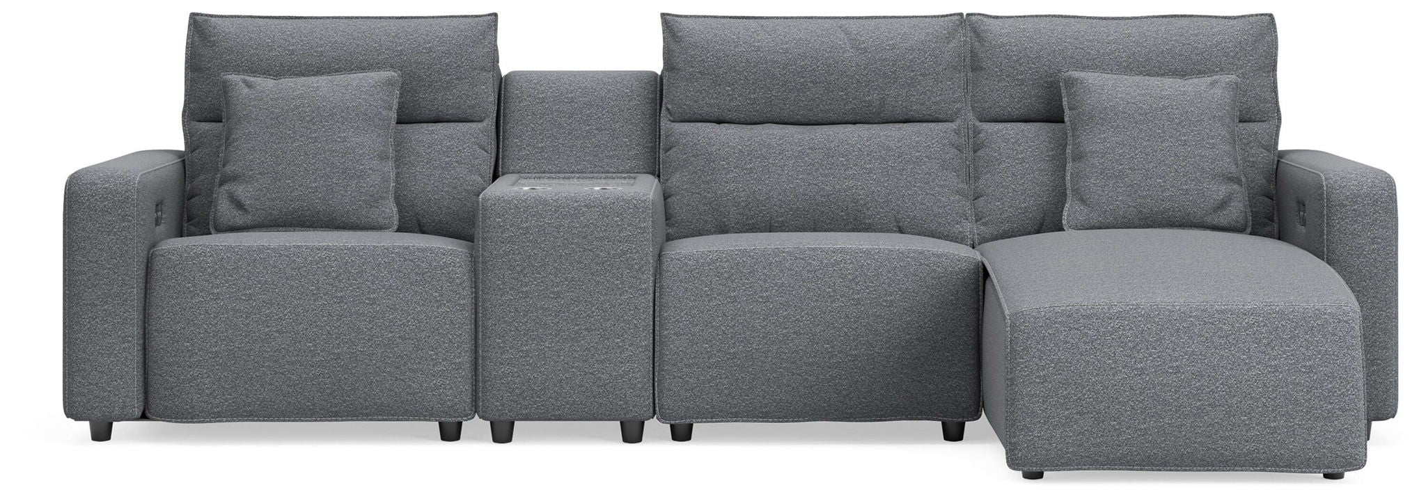 Modmax II - Reclining Sectional - Salt And Pepper