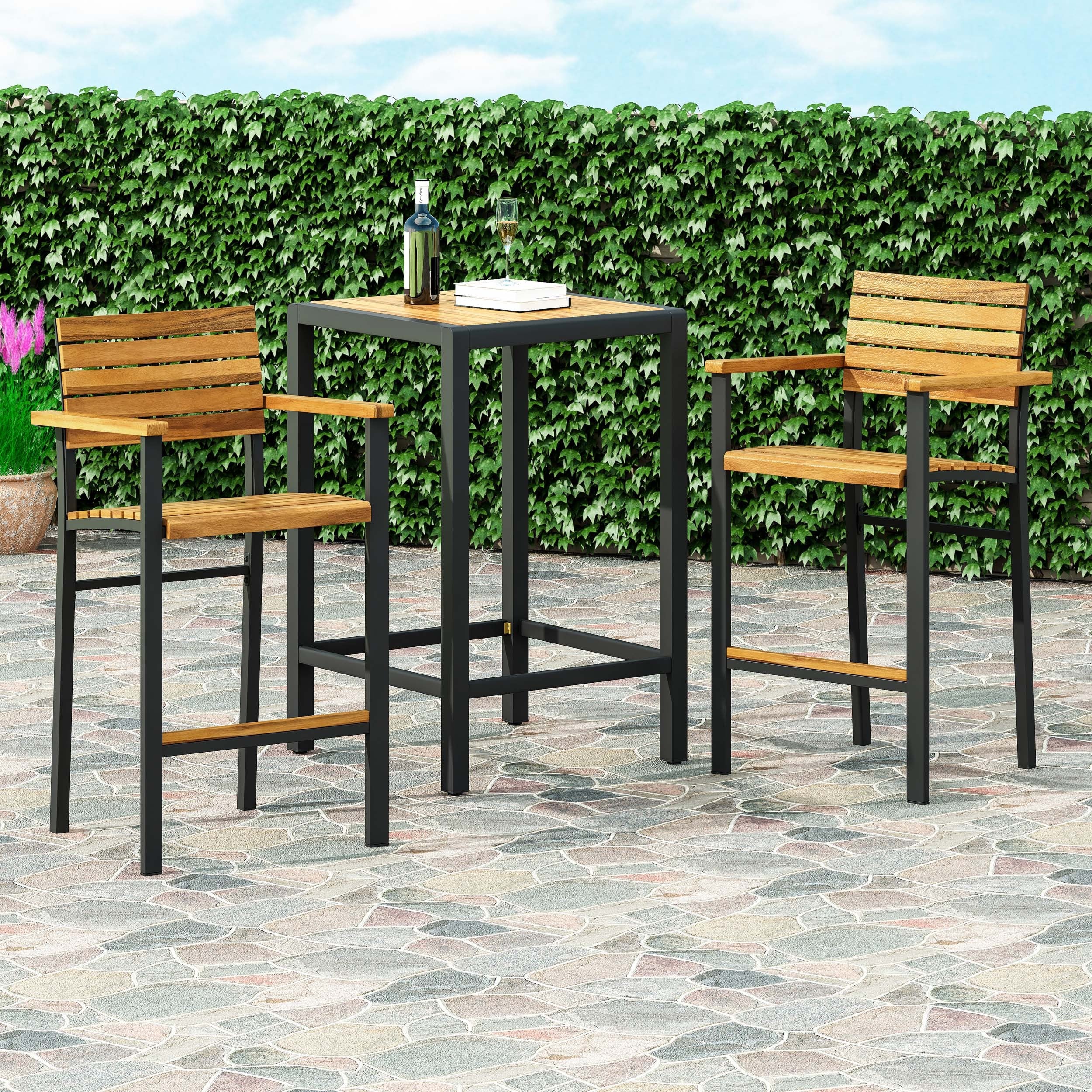 Brampton Outdoor Barstool | Weather-Resistant Patio Seating