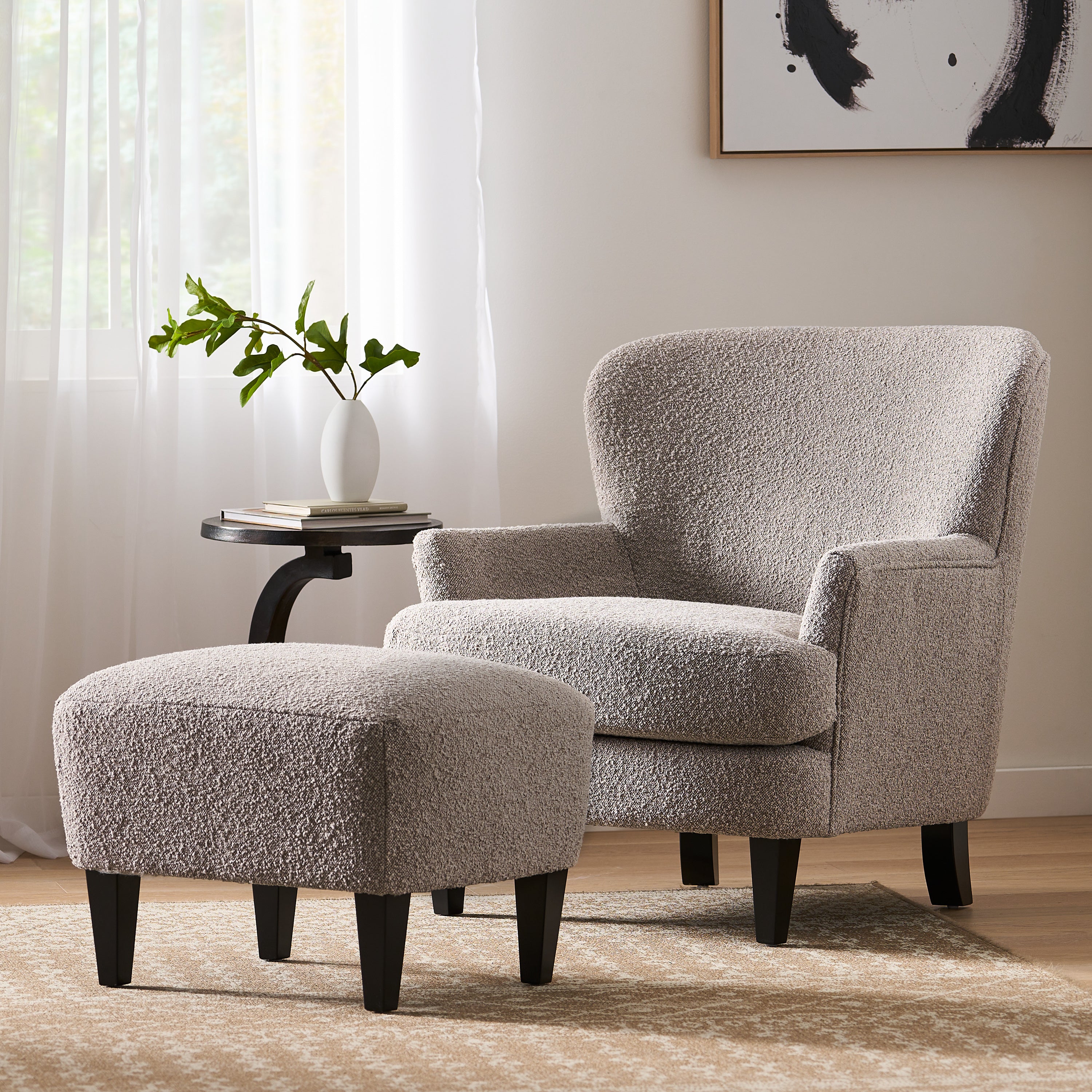 CLUB CHAIR+OTTOMAN
